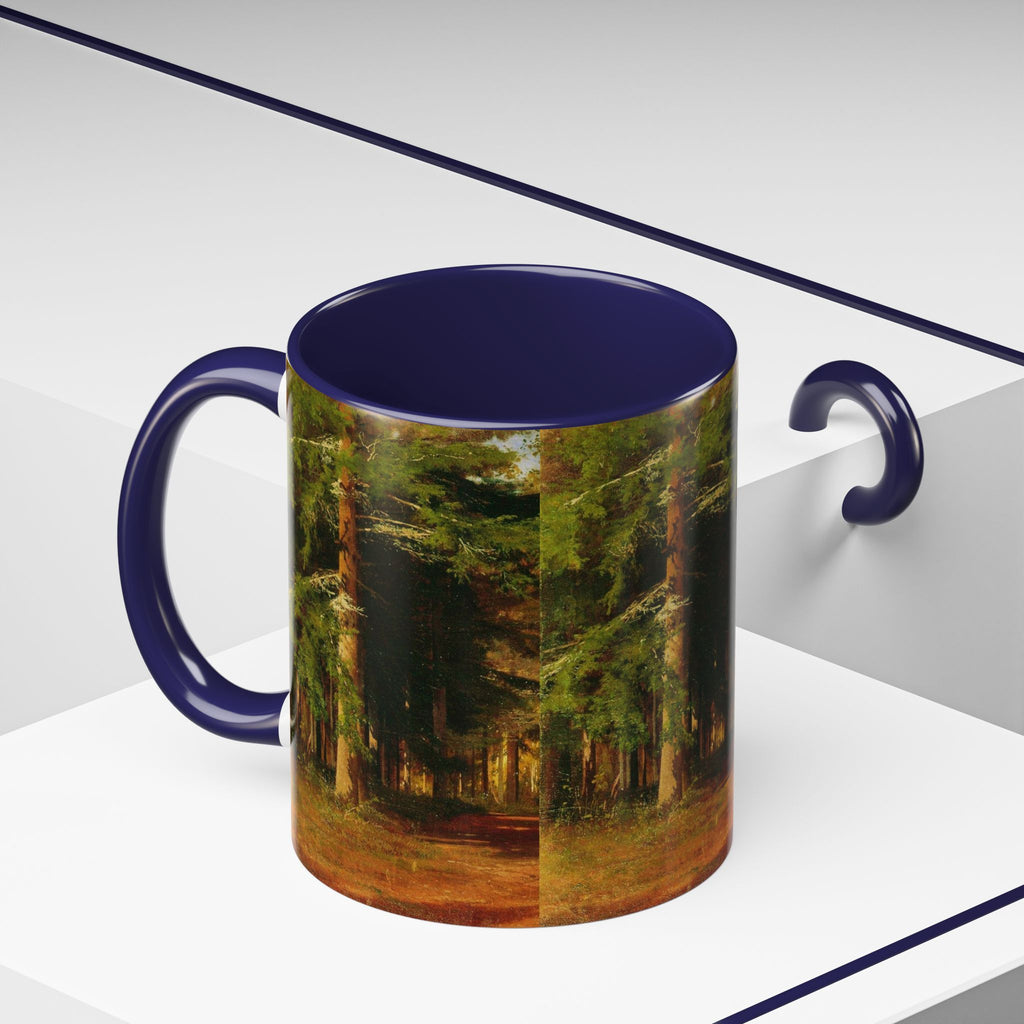 Waldweg-Malerei Tasse | Akzent-Kaffeetasse 11oz 15oz
