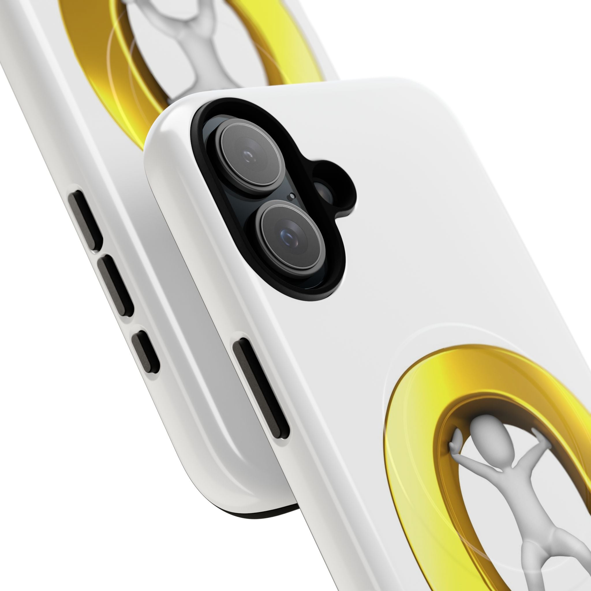 3D Gold Letter O Figure Phone Case | Tough Magnetic Case