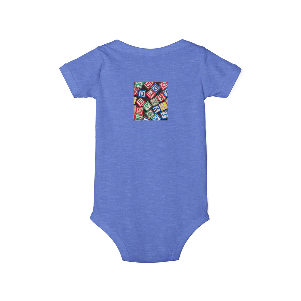 Colorful Alphabet Blocks Infant One Piece | Baby Bodysuit