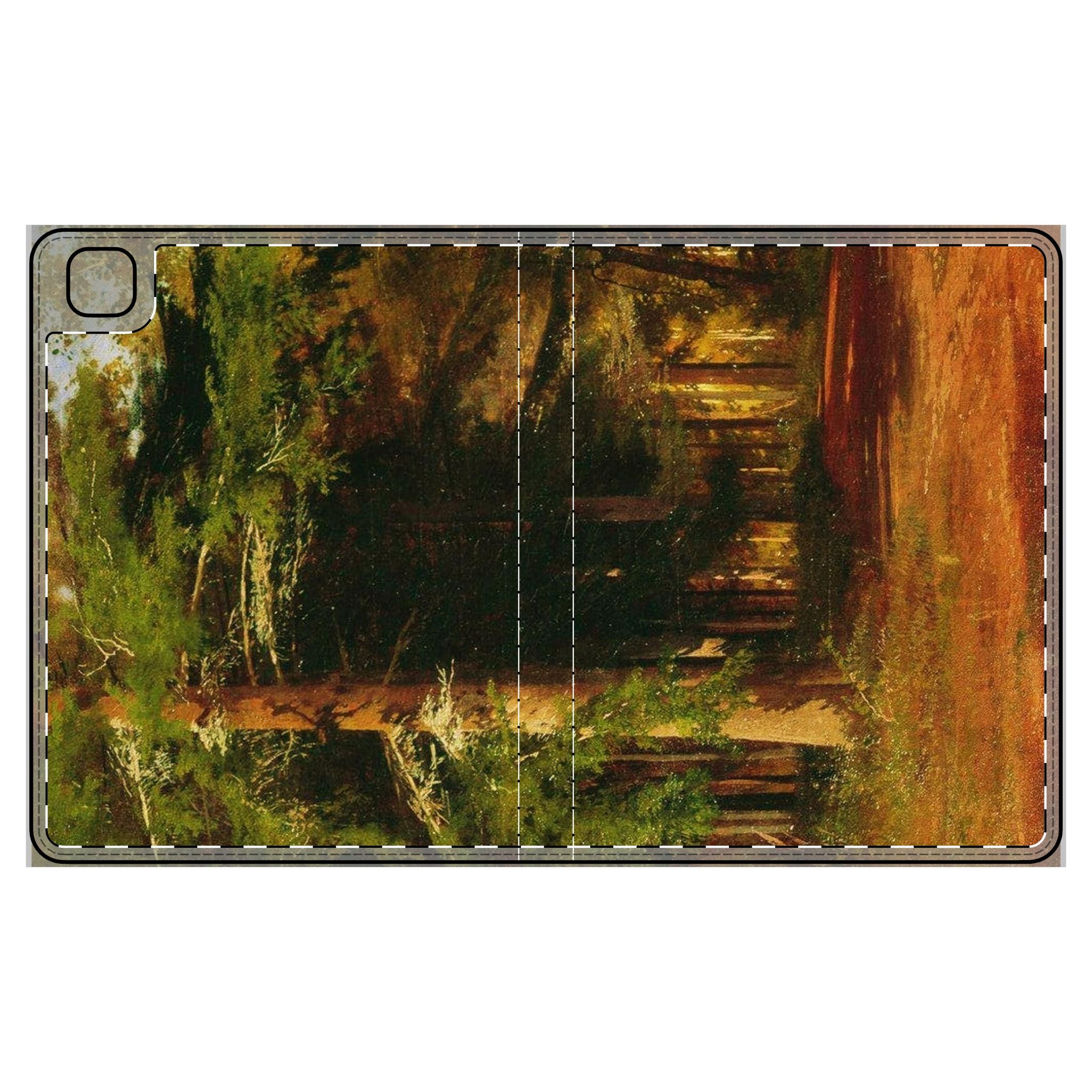 Forest Path Tablet Folio Case | Woodland Trees Autumn Landscape