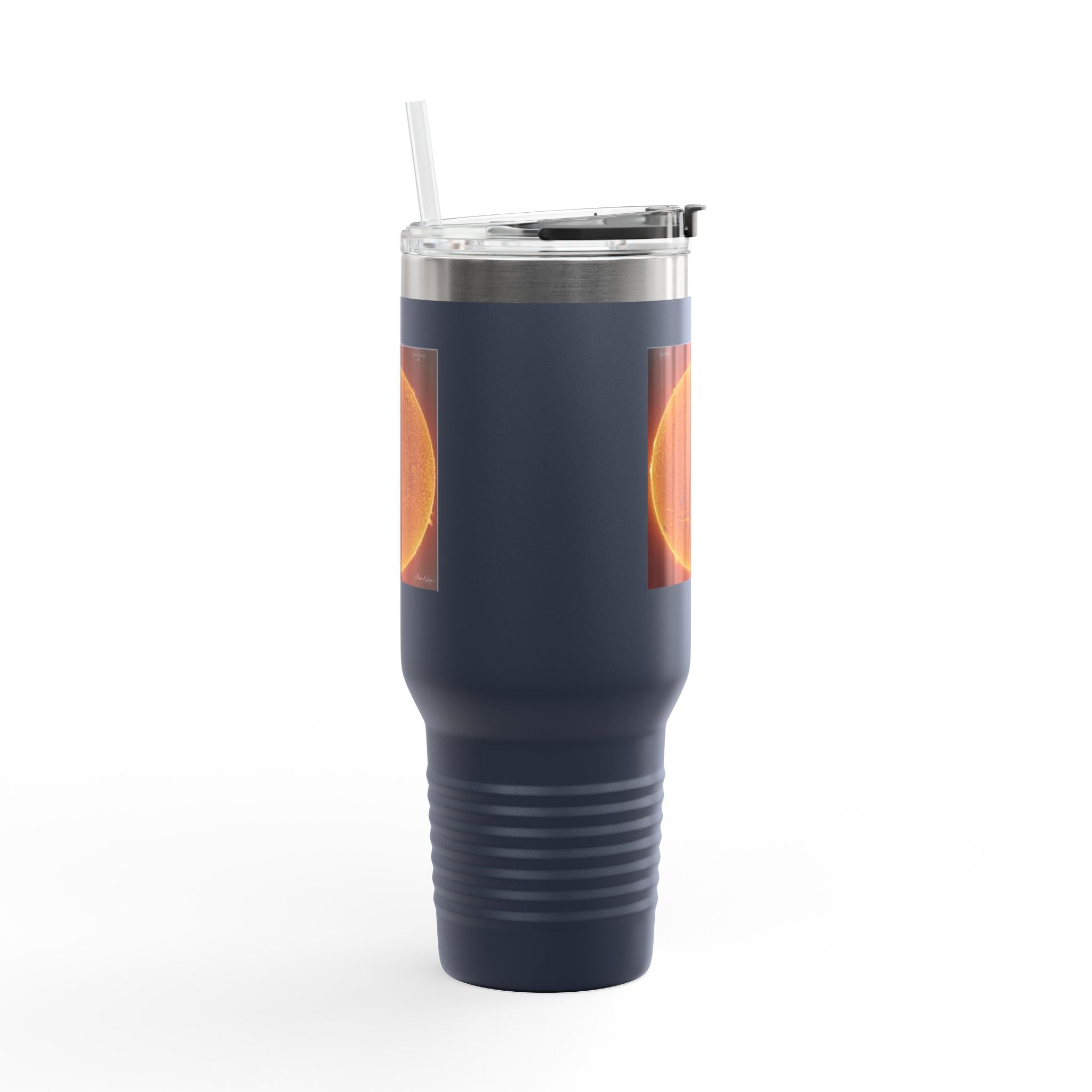 Mug de voyage photo solaire 40oz | Gobelet isotherme en acier inoxydable Solar Disc