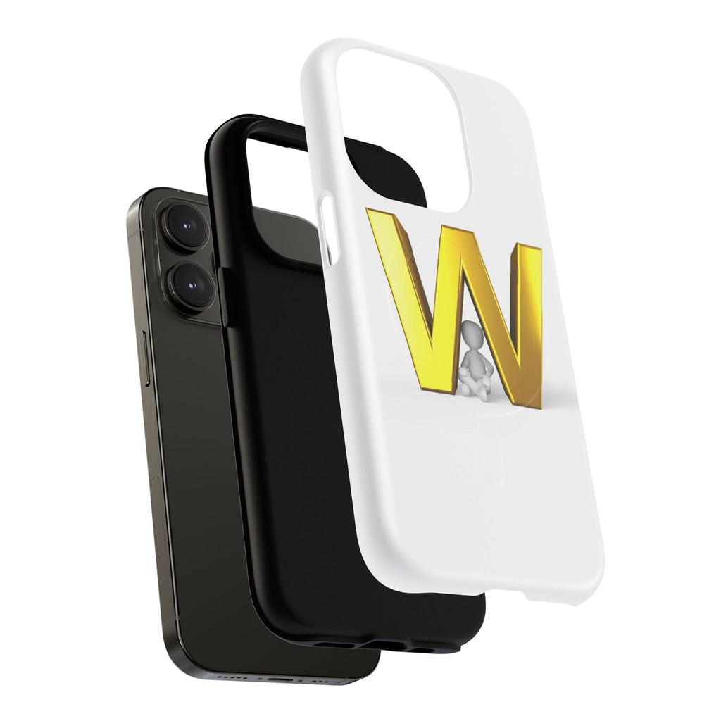 Gold Letter W Monogram Phone Case | Tough Magnetic Case