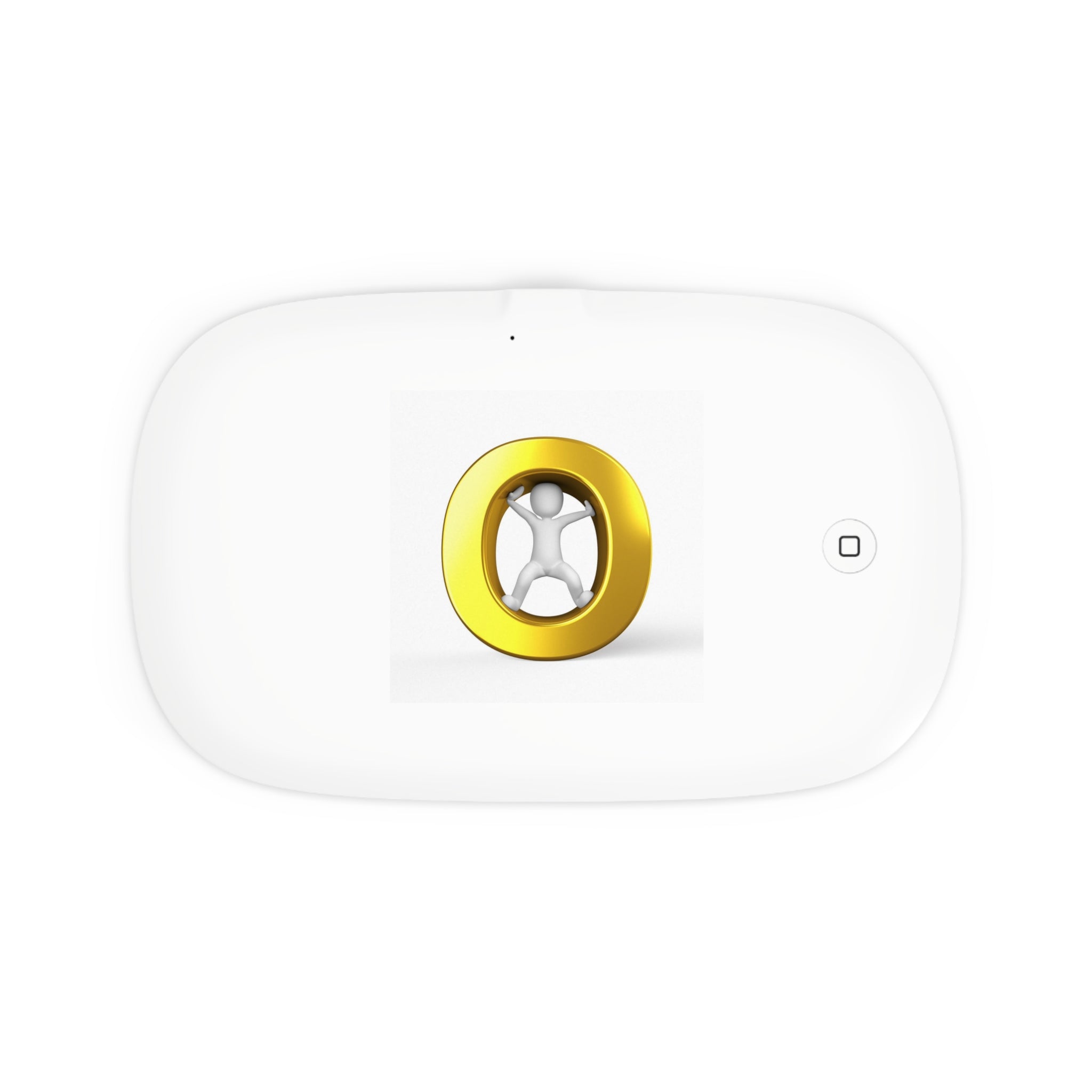 Gold Letter O | UV Phone Sanitizer and Wireless Charging Pad | Portable Phone Sterilizer