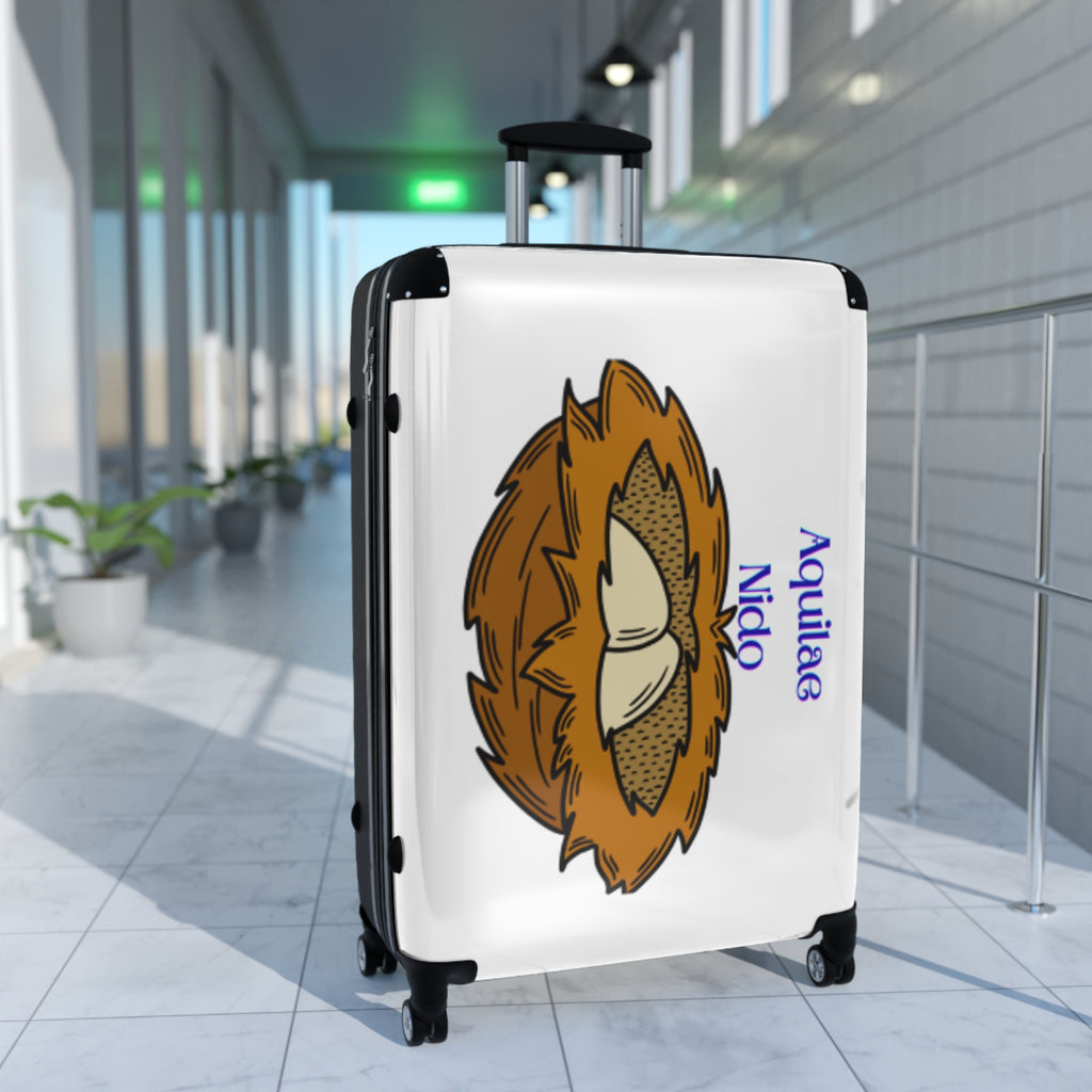 Bird Nest with Eggs Suitcase | Personalized Name Luggage