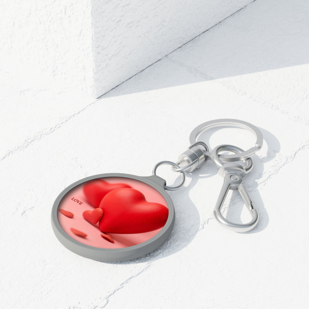 Red Heart Love Keyring Tag | Valentine Keychain, Romantic Accessory