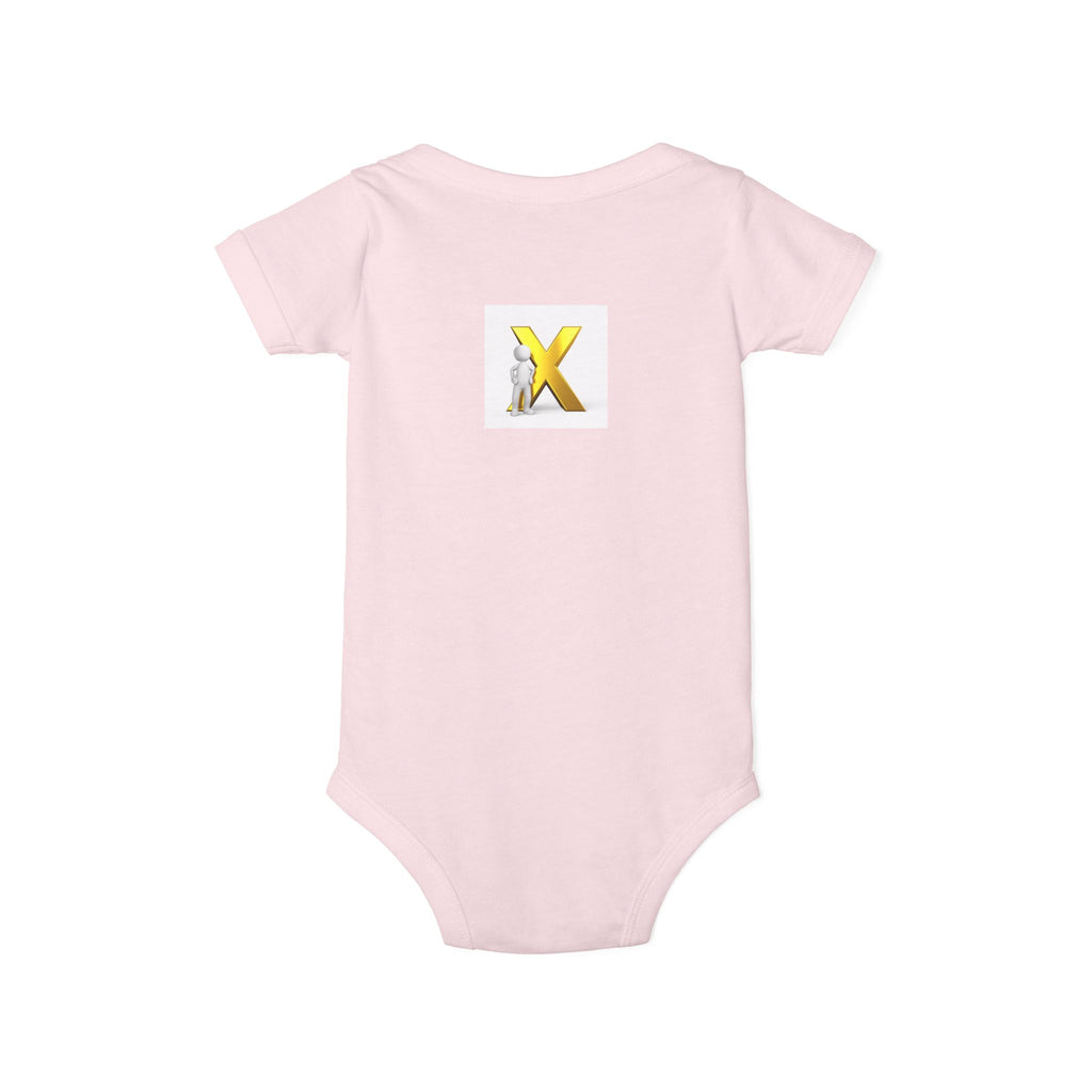 Yellow Letter X  Infant Onesie | Baby Bodysuit