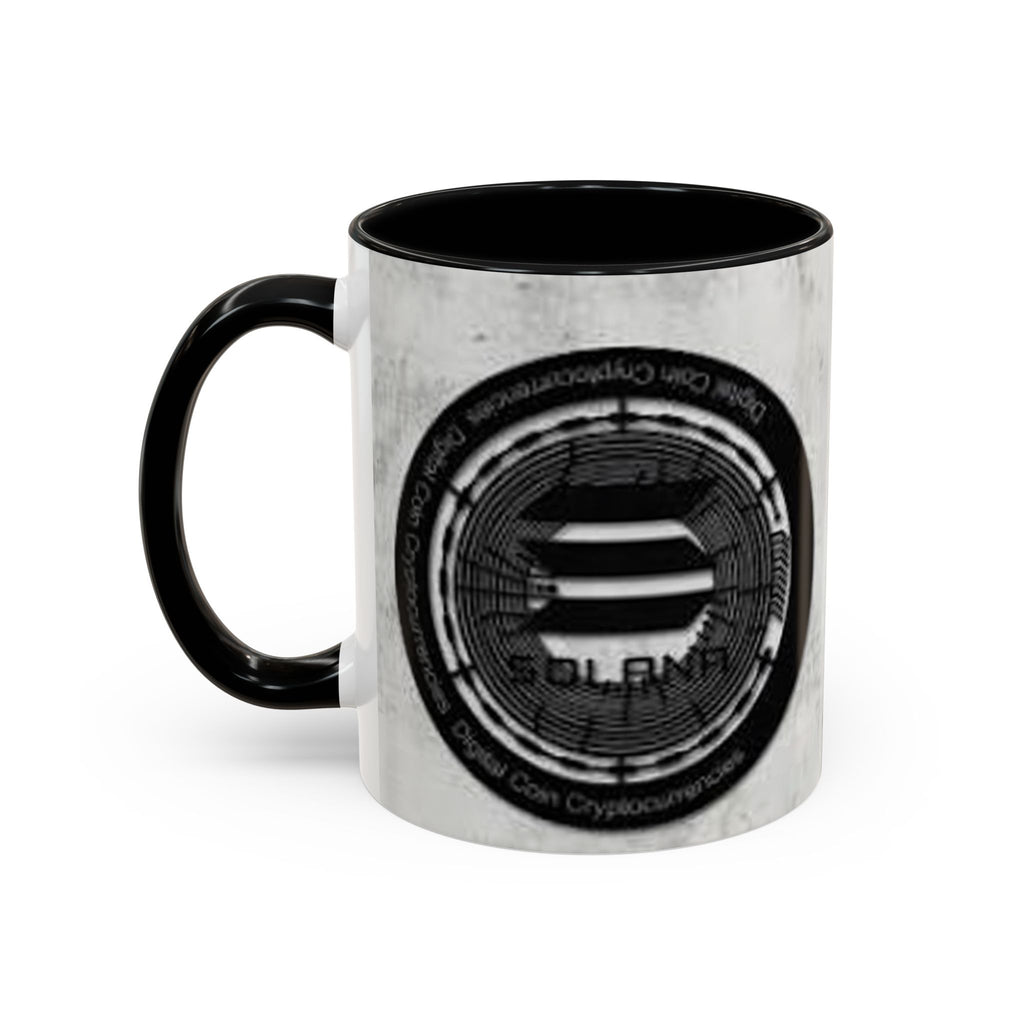Solana Logo Coffee Mug | Crypto Coin Accent Mug 11oz 15oz