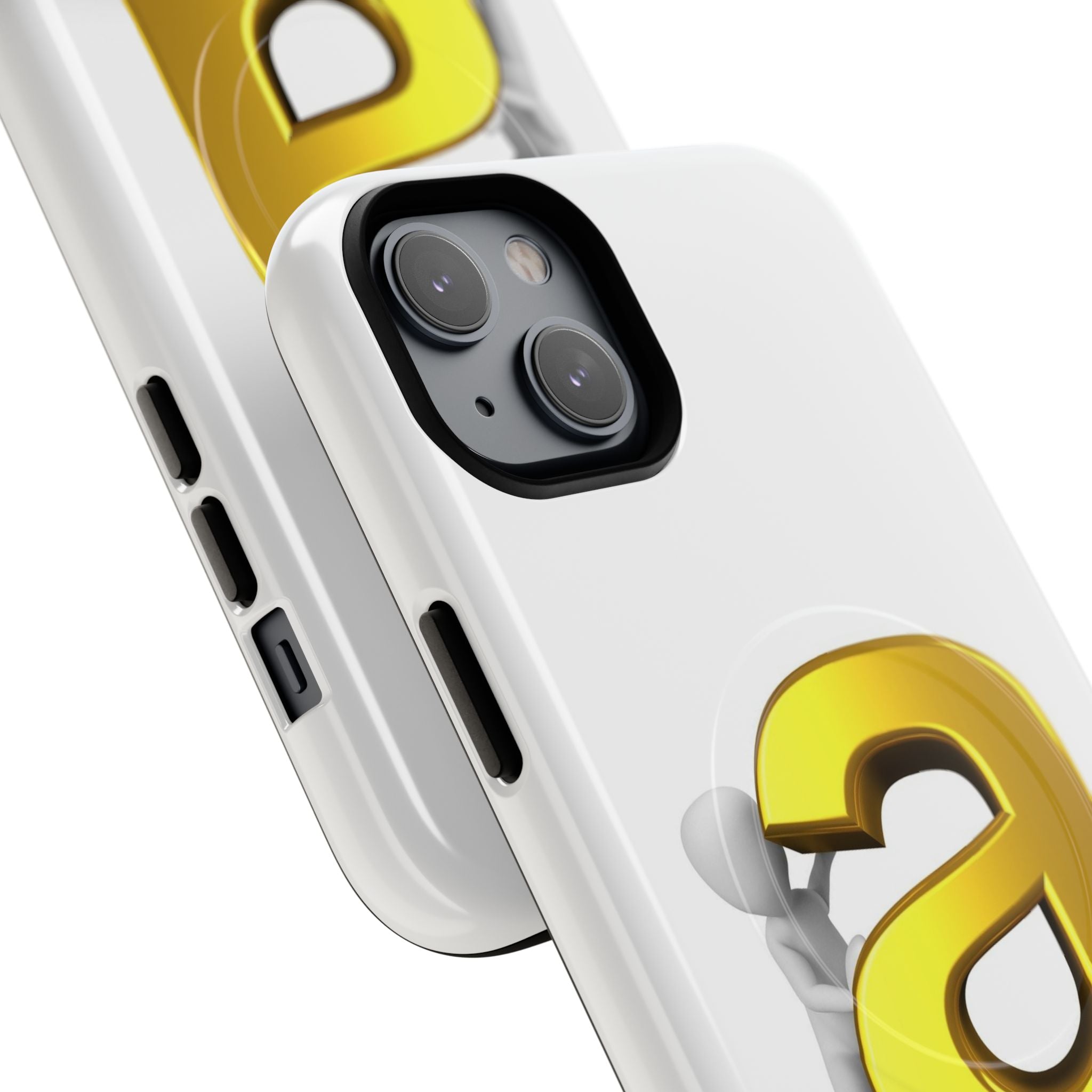 3D Gold Letter A Phone Case | Tough Magnetic Case