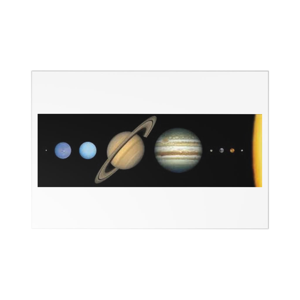 Solar System Planets Postcards | Planetary Art Postcard Set (7)