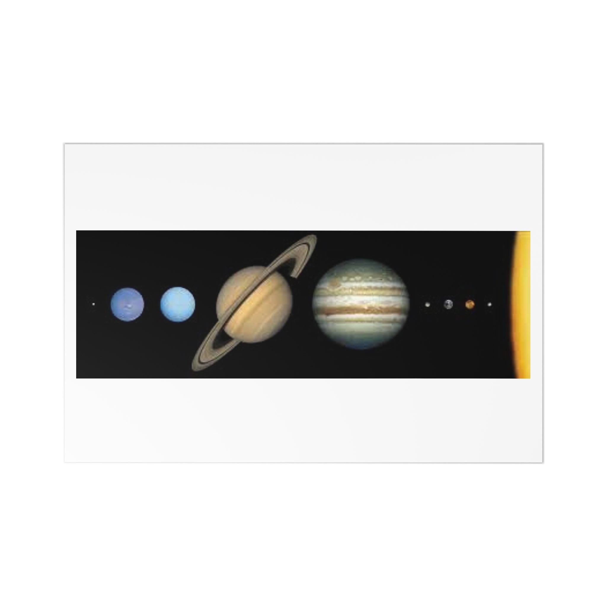 Solar System Planets Postcards | Planetary Art Postcard Set (7)