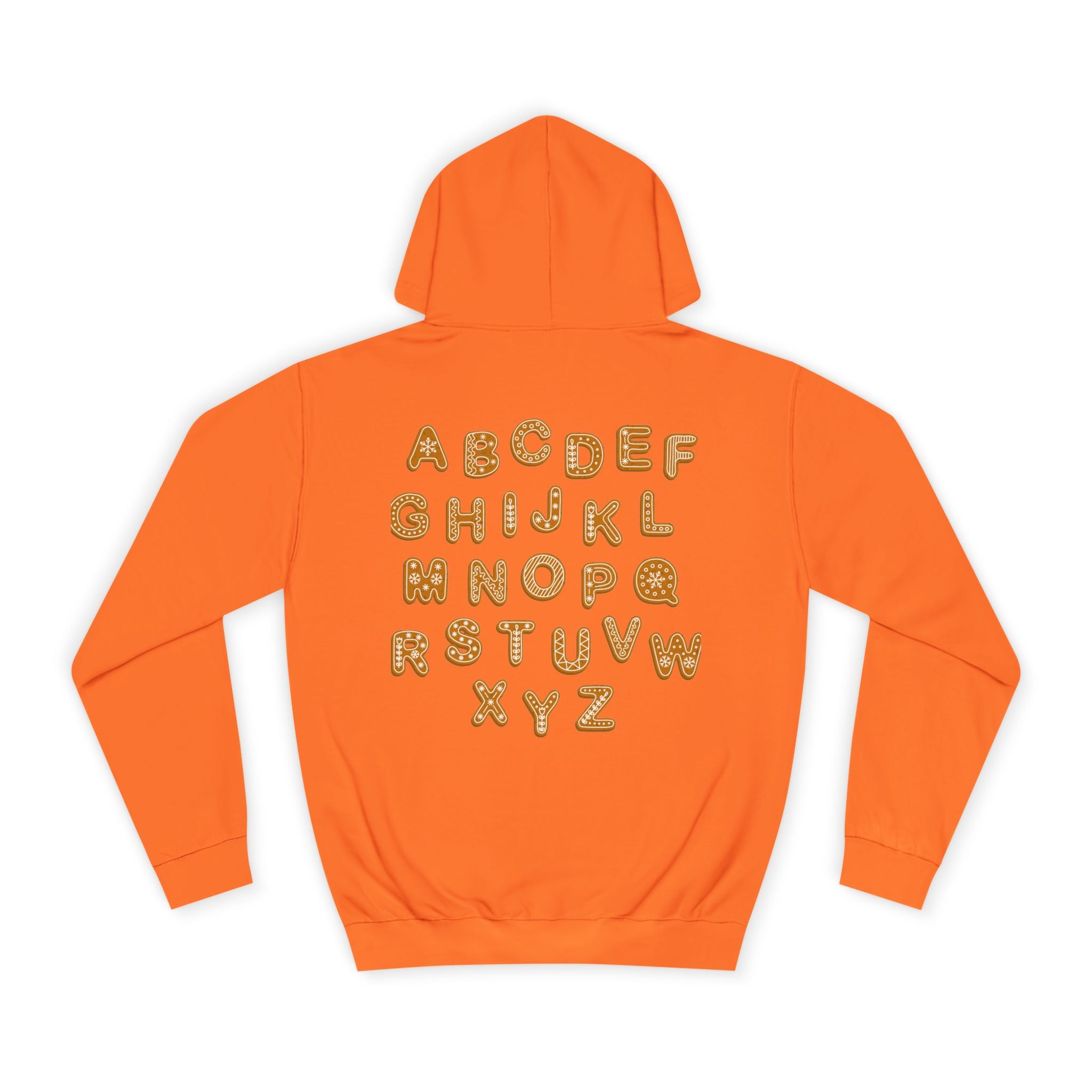 Cookie Alphabet Hoodie | Letters A to Z Cookie Font Sweatshirt