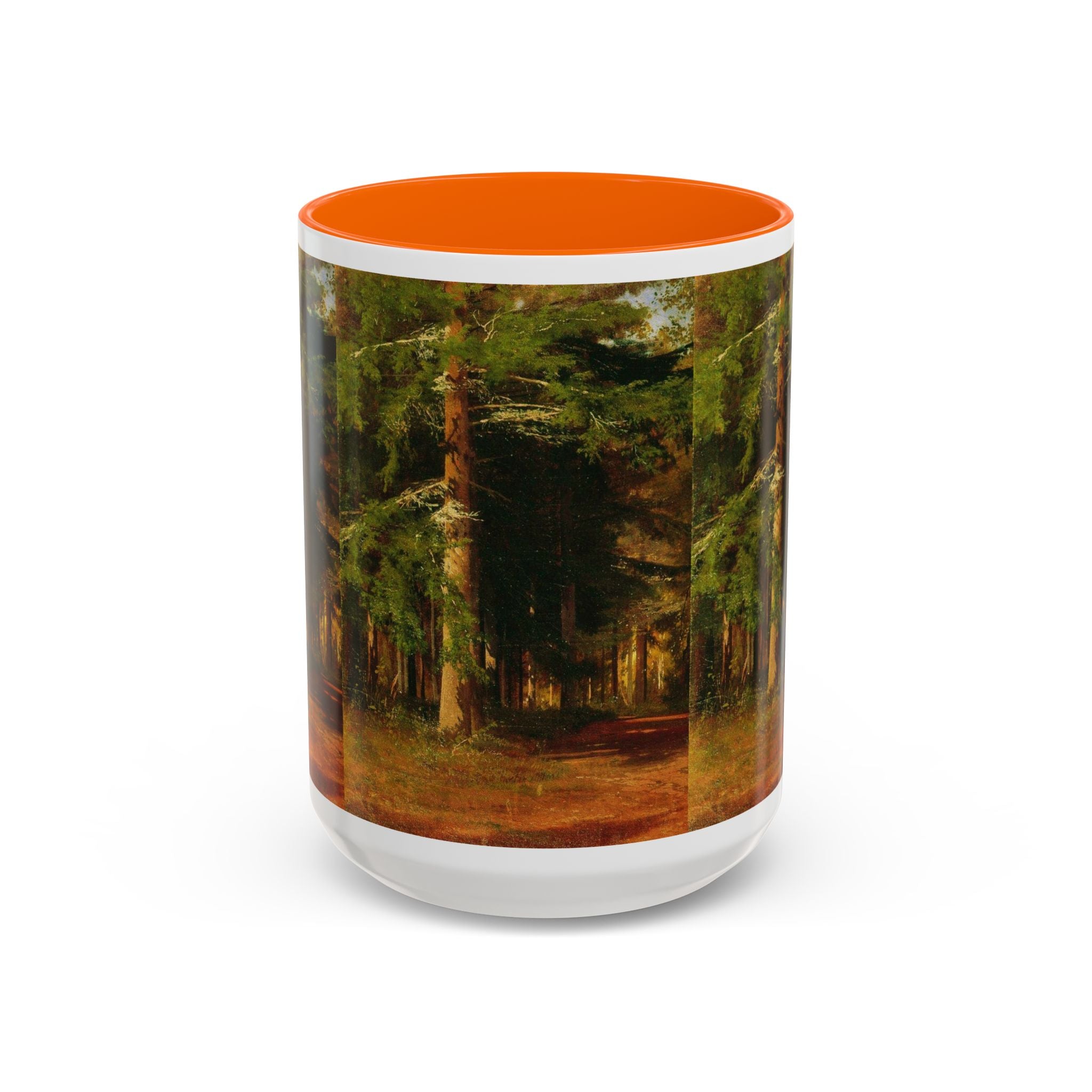 Mug « Peinture Chemin Forestier » | Mug à café avec anse colorée 325 ml 444 ml