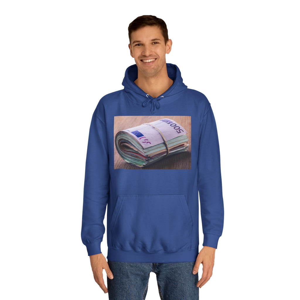 Rolled Currency Stack Hoodie | Money Print, Cash Bundle