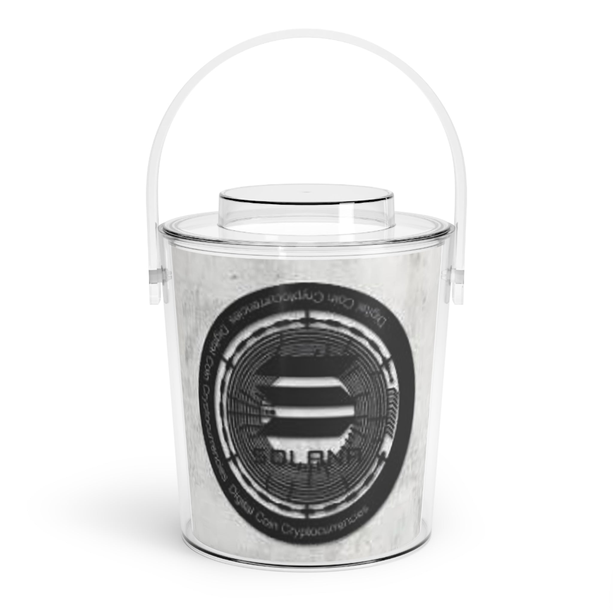 Solana Coin Logo Ice Bucket | Ice Bucket with Tongs