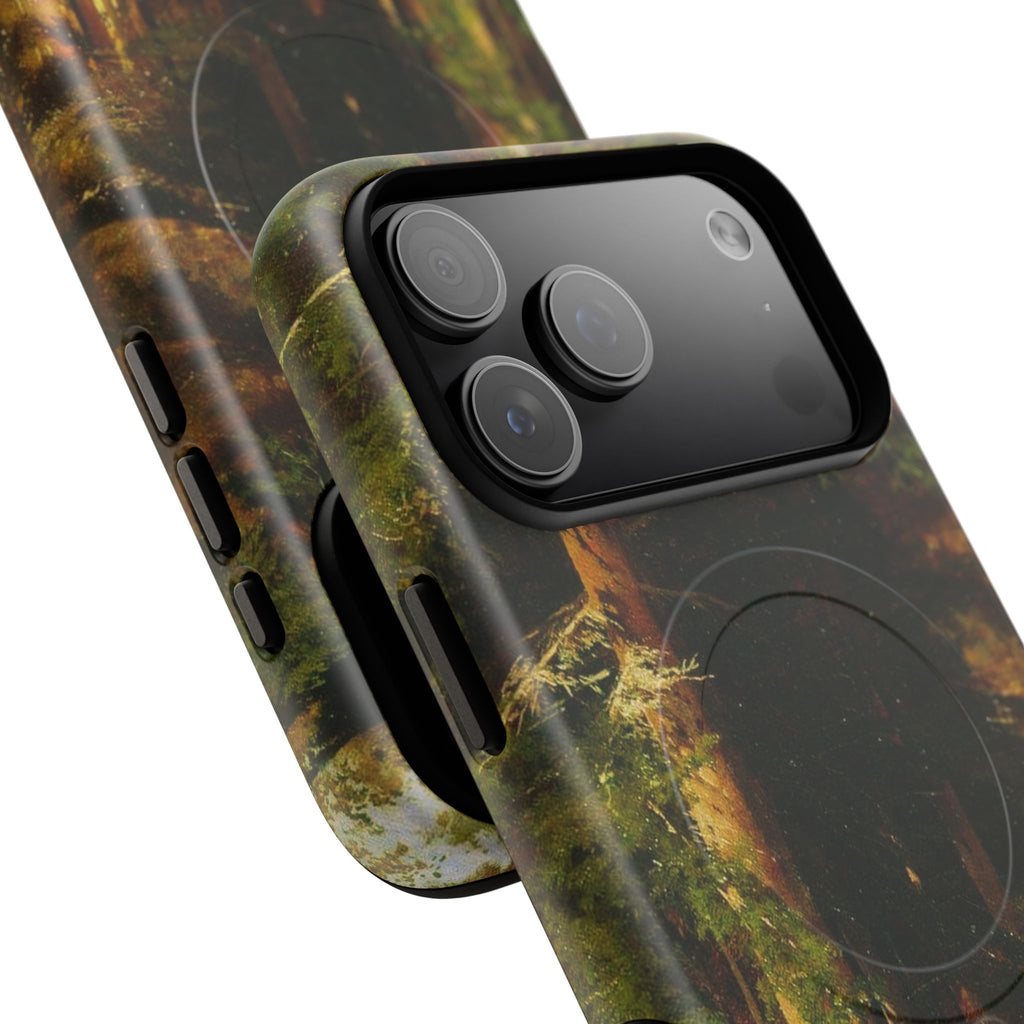 Autumn Forest Path phone case | Magnetic Tough Case, fall landscape art