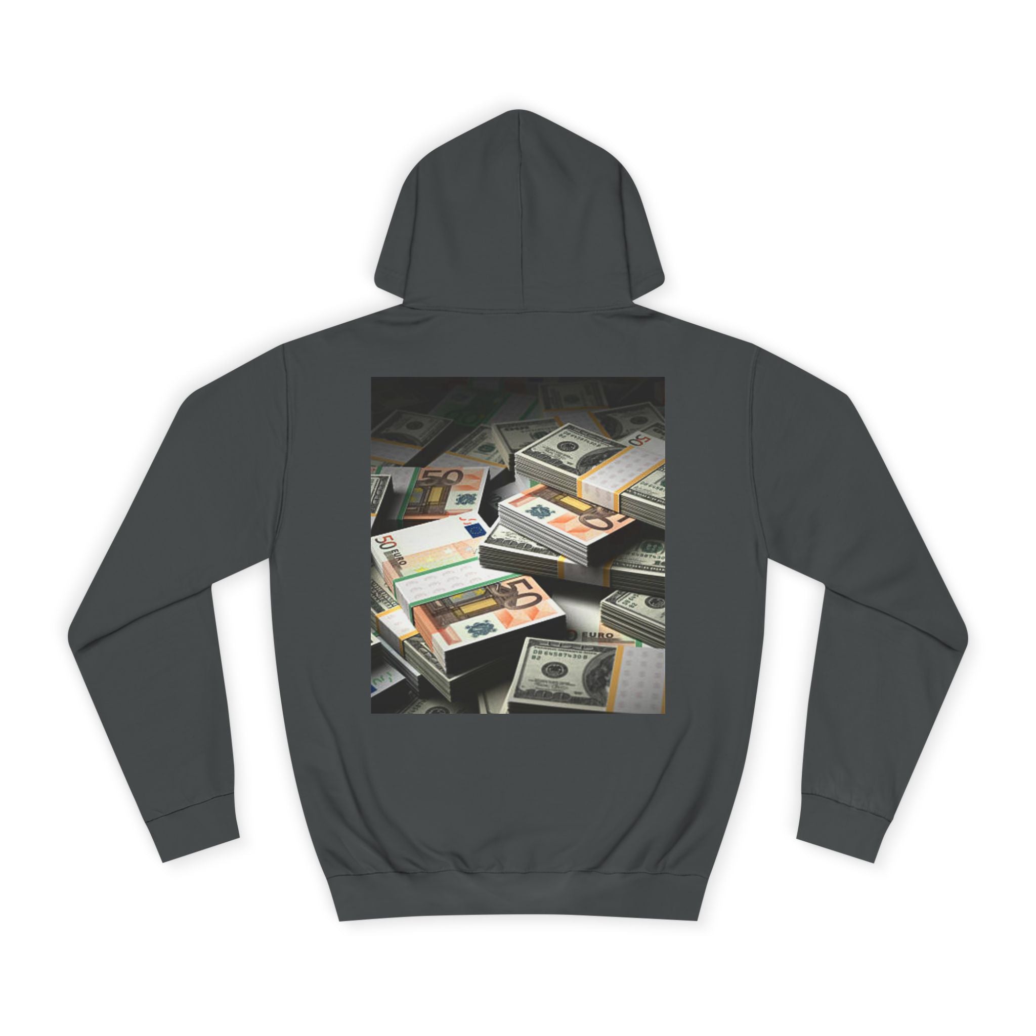 Stacked Cash Money Hoodie | Vintage Banknote Print, Stacks of Dollars