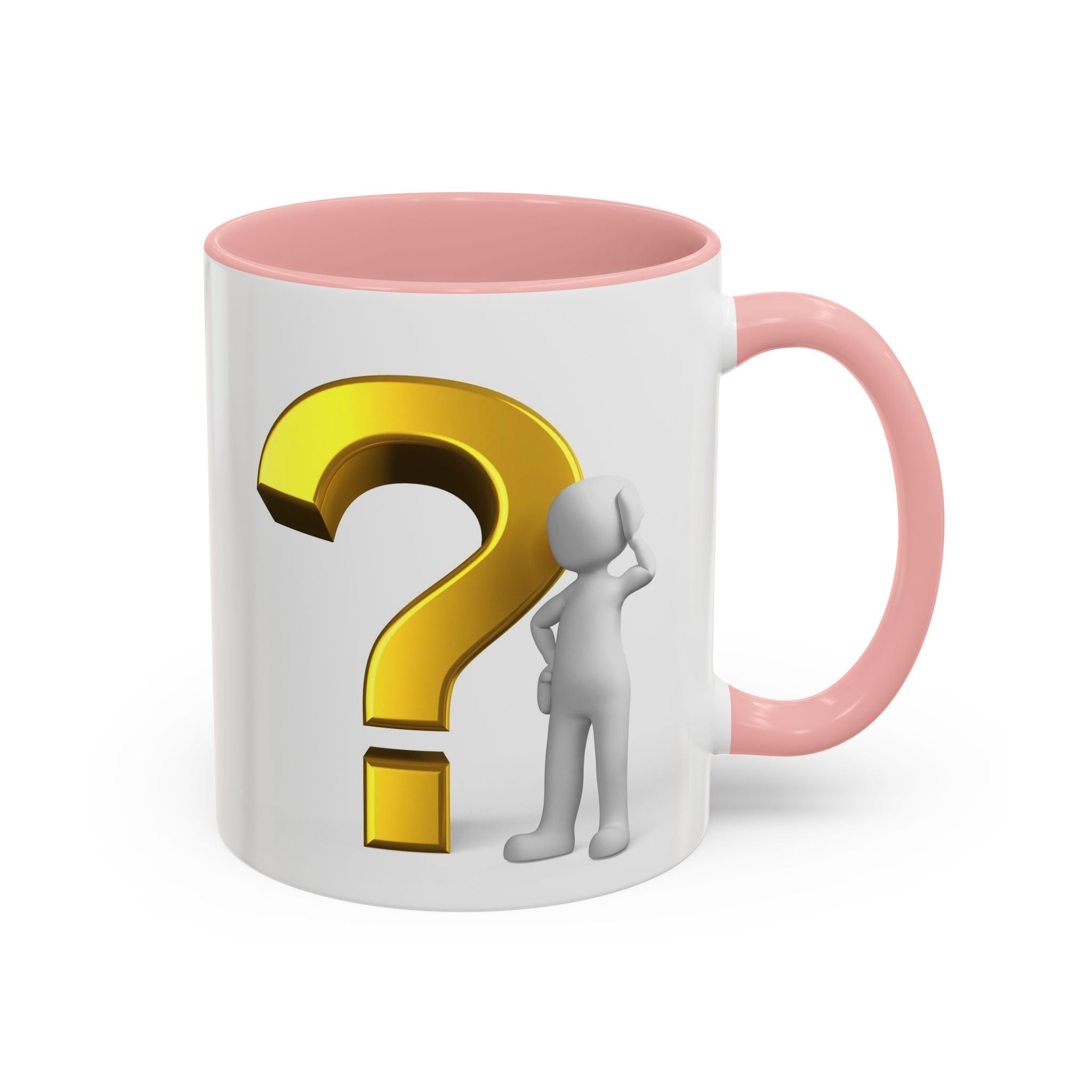 Fragezeichen-Figur-Tasse | Akzent-Kaffeetasse