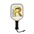 Gold Letter R Pickleball Paddle