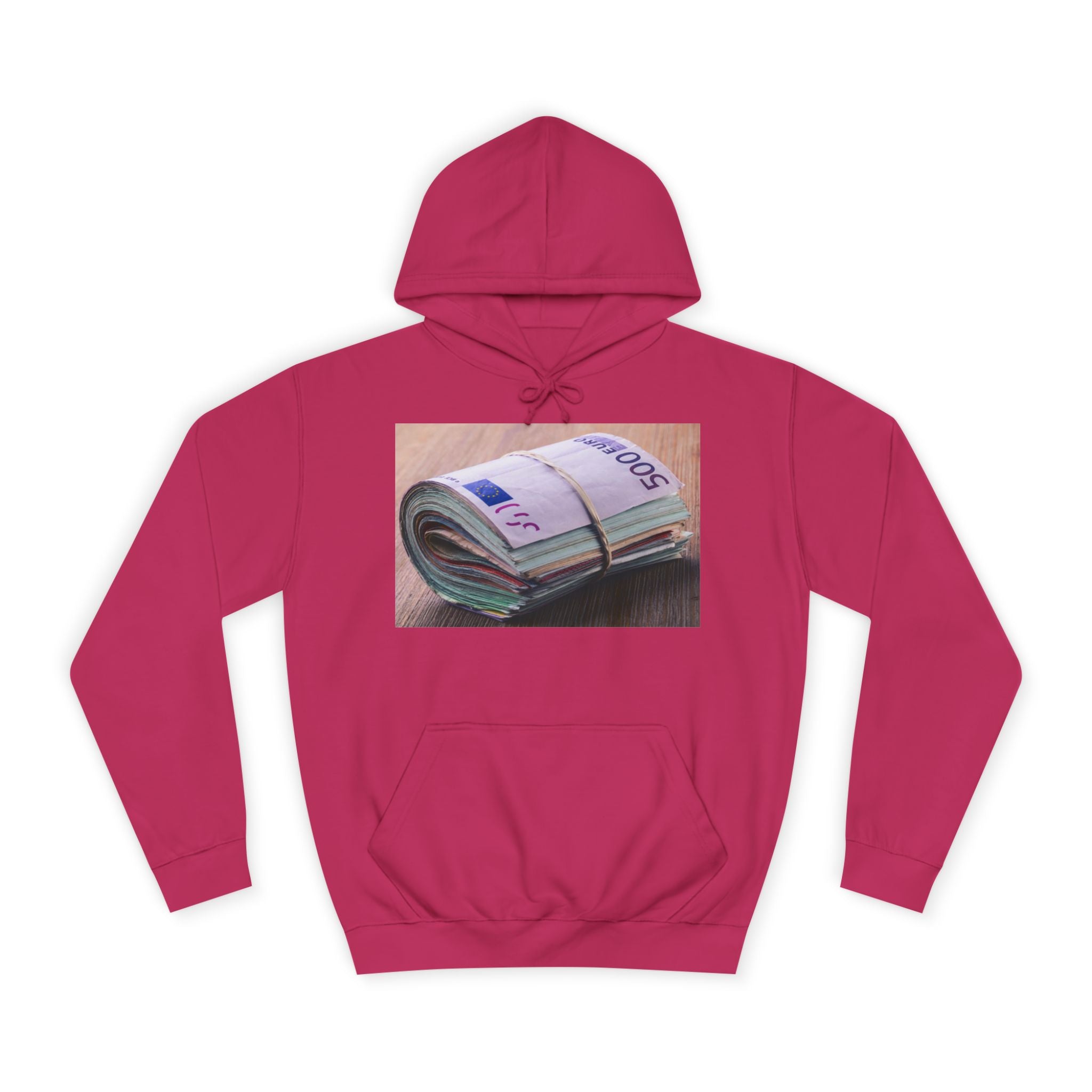 Rolled Currency Stack Hoodie | Money Print, Cash Bundle