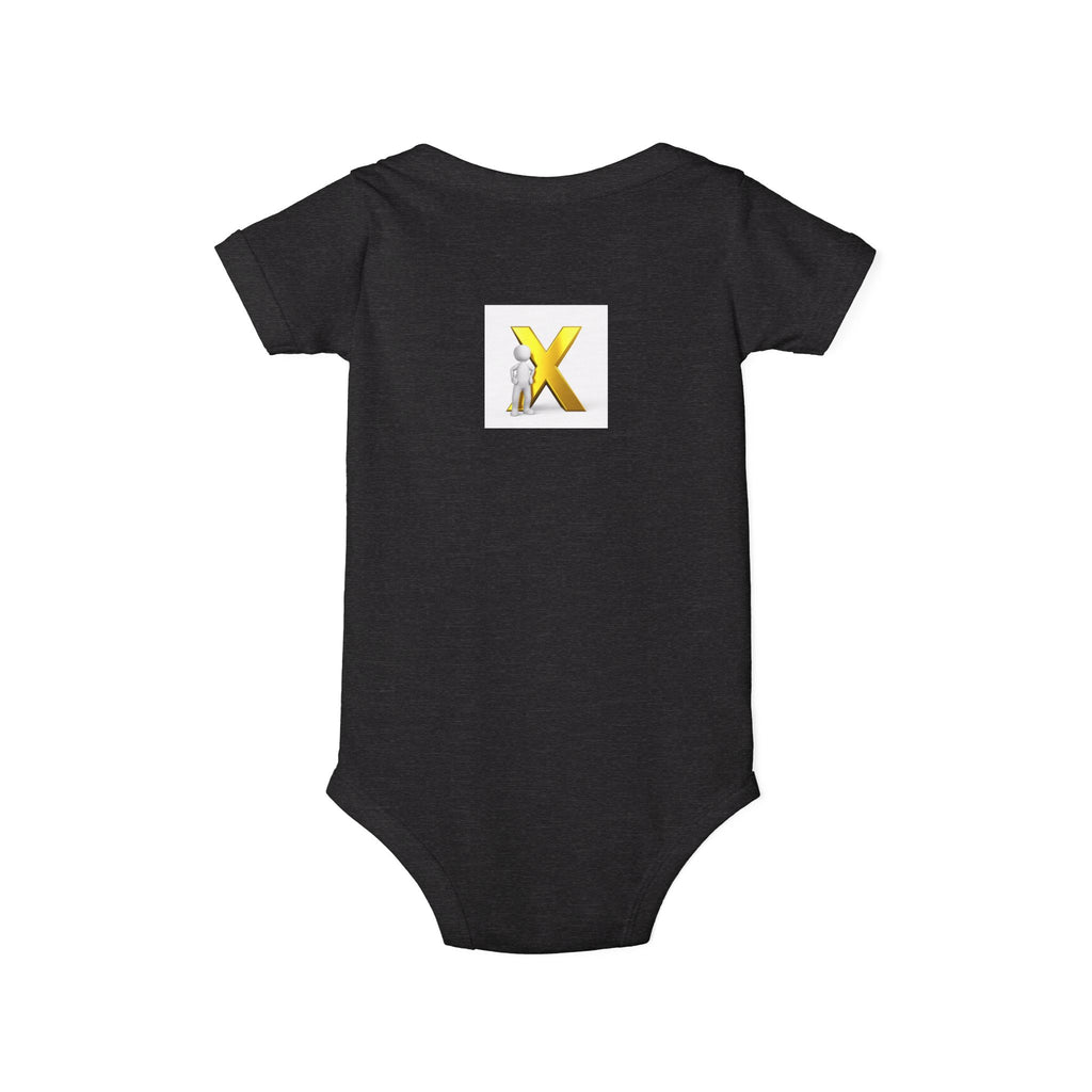 Yellow Letter X  Infant Onesie | Baby Bodysuit