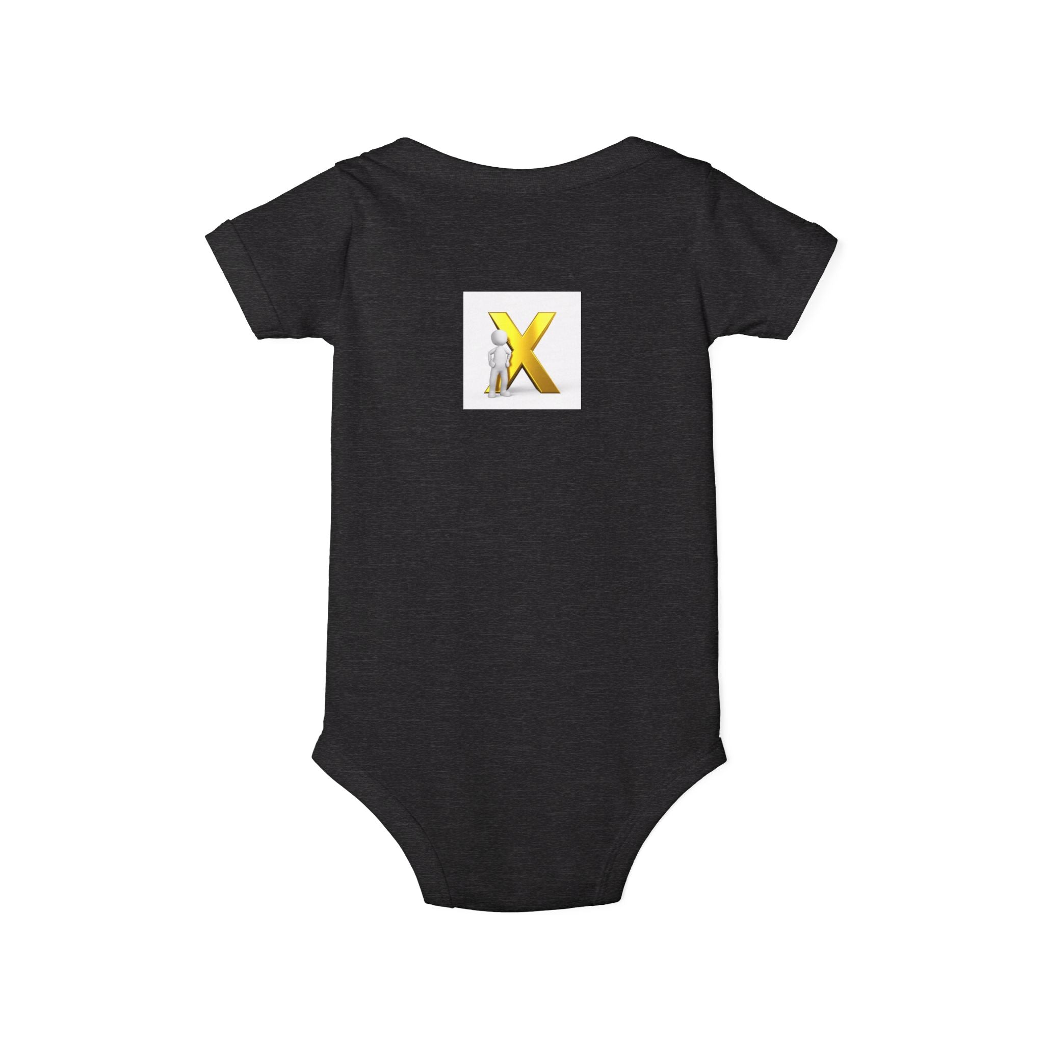 Yellow Letter X  Infant Onesie | Baby Bodysuit
