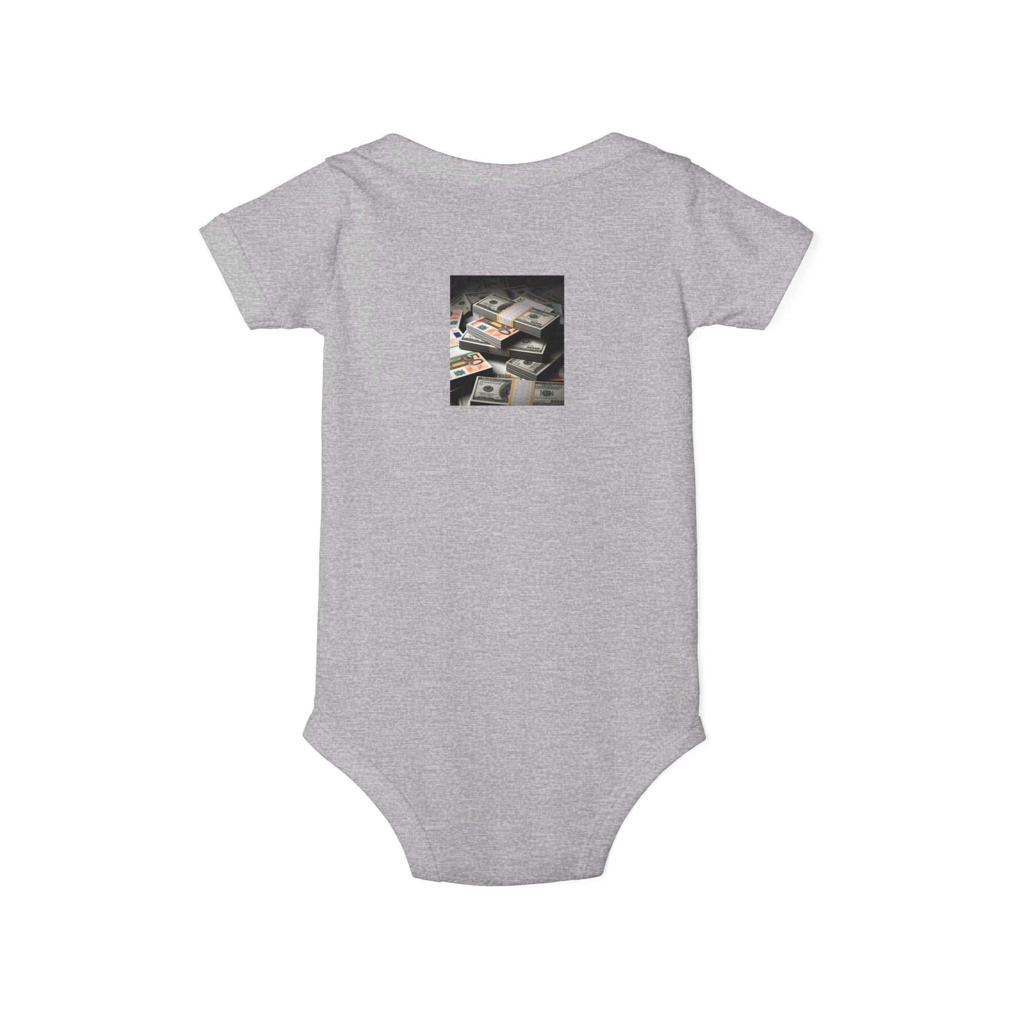 Stack Of Cash Infant Onesie | Baby Bodysuit Photography Print
