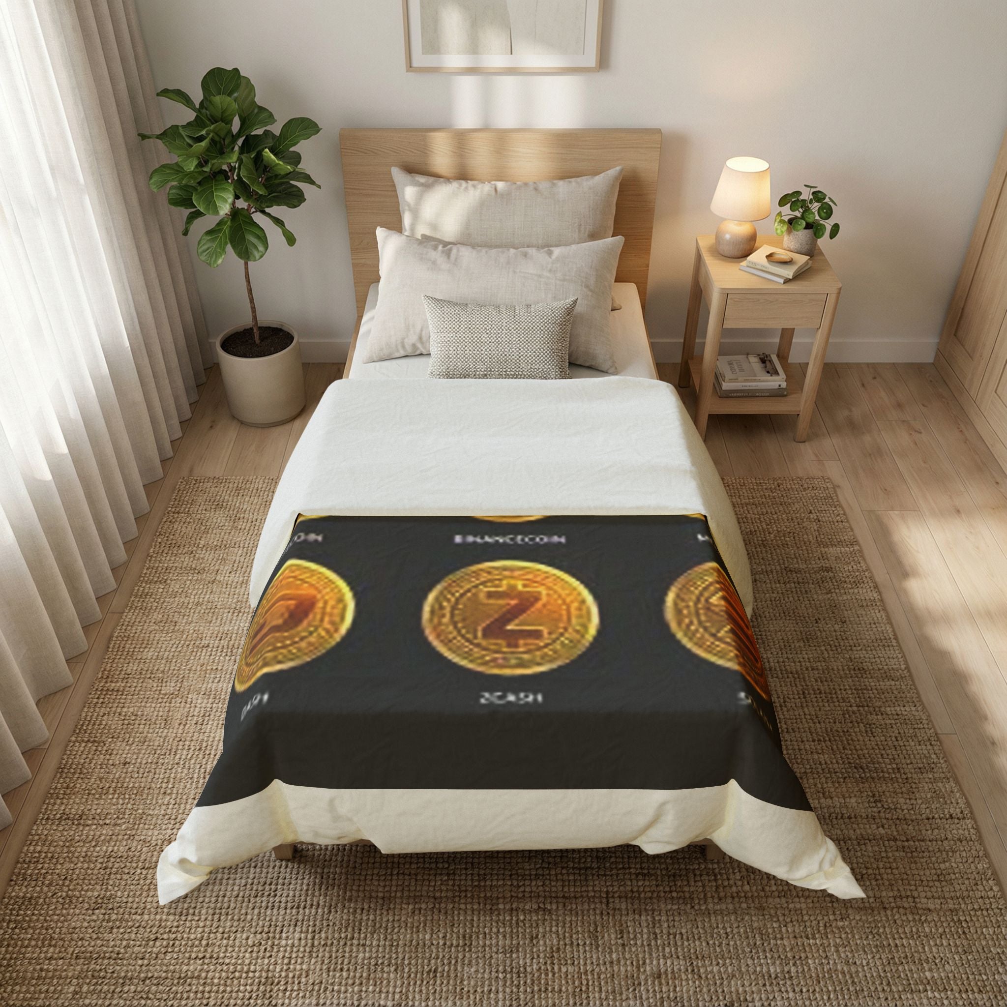Cryptocurrency Coins Duvet Cover | Bitcoin Ethereum Ripple Litecoin Monero