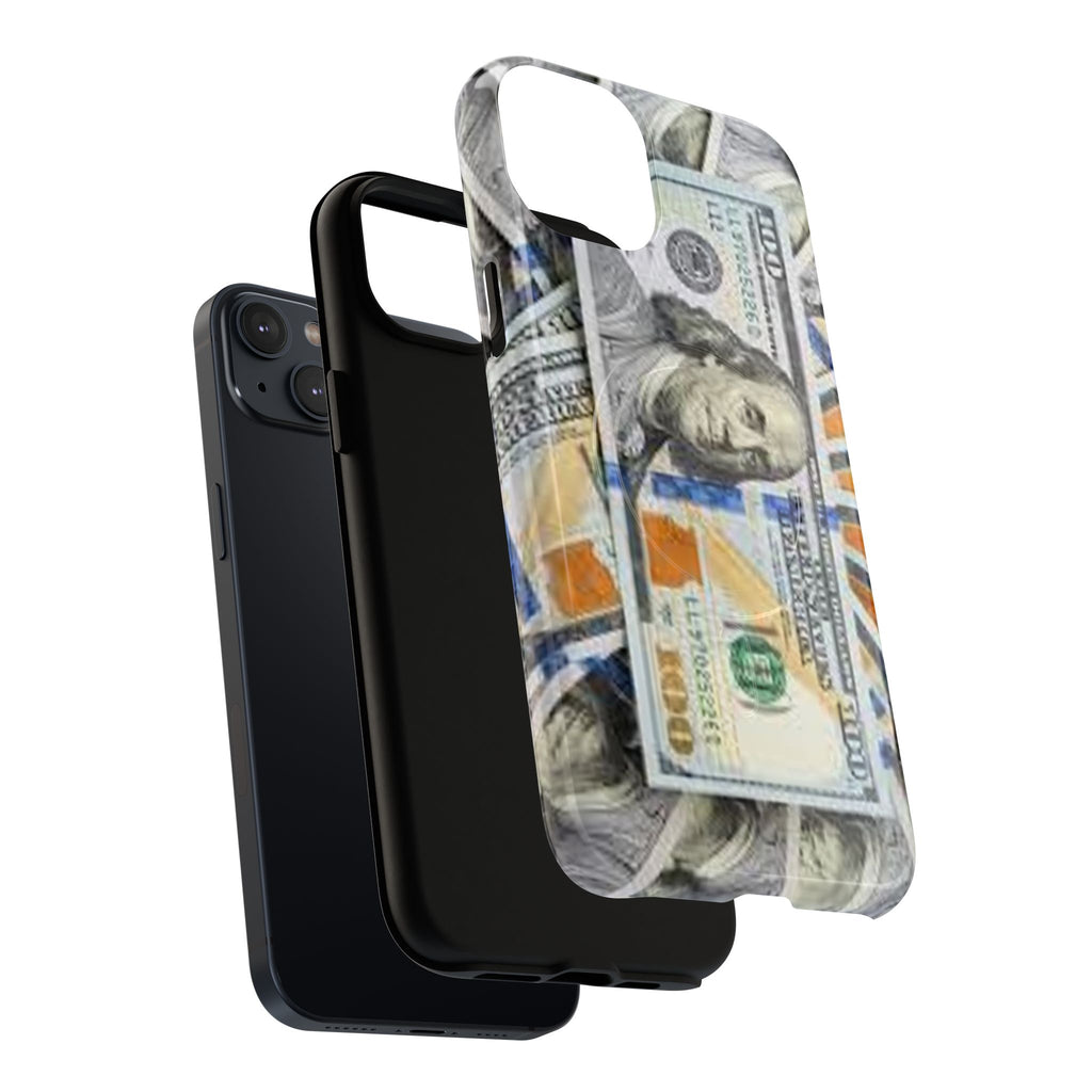 Hundred Dollar Bills Phone Case | Tough Magnetic Case, Money Pattern