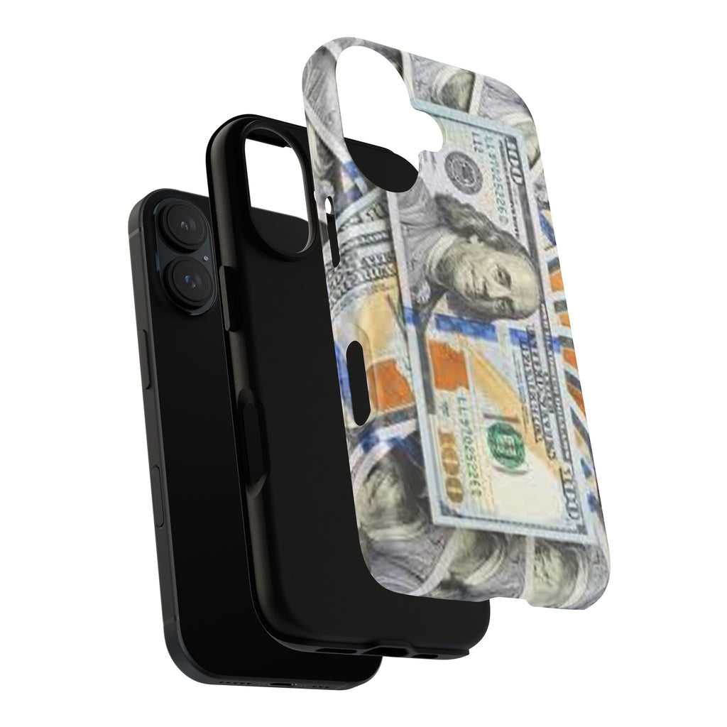 Hundred Dollar Bills Phone Case | Tough Magnetic Case, Money Pattern