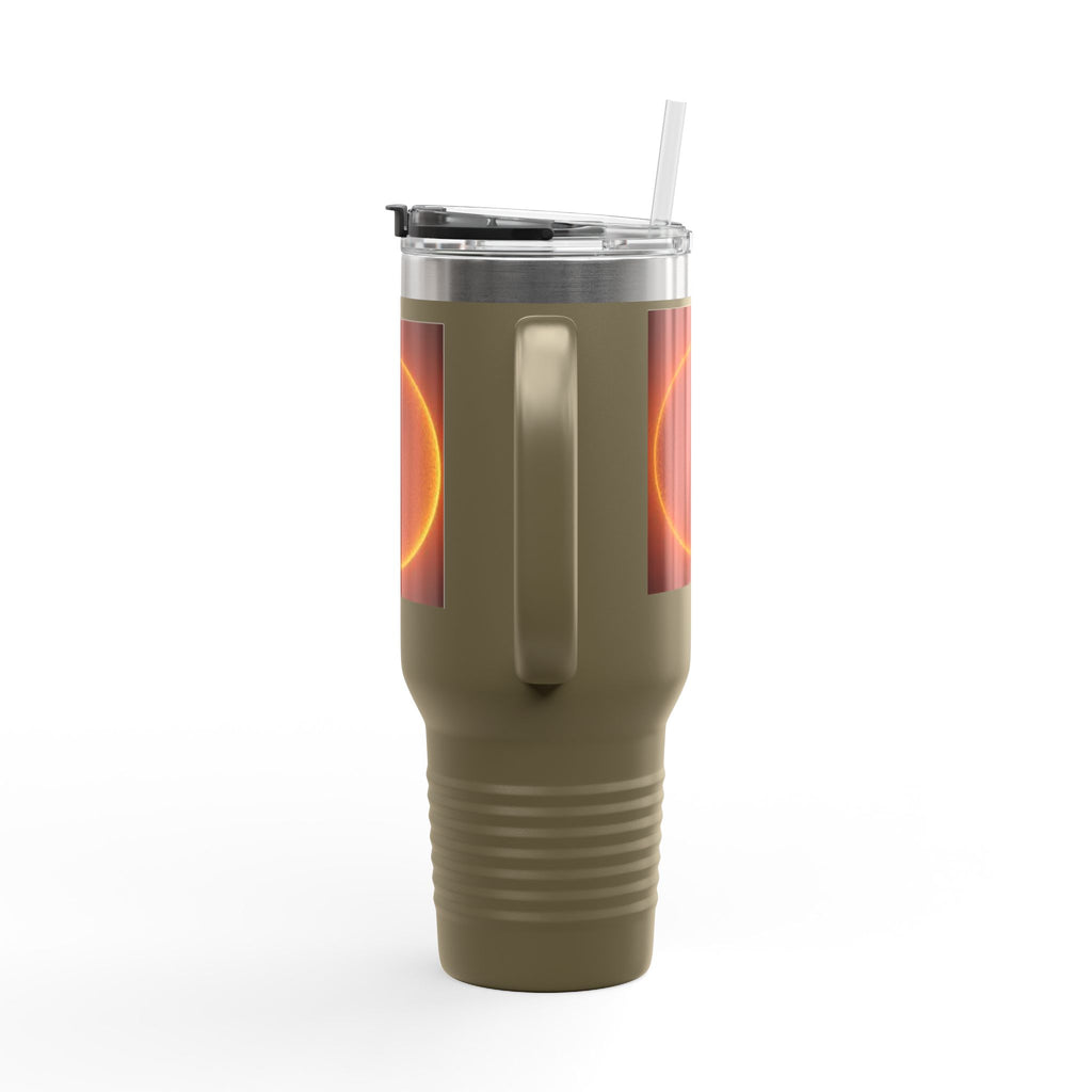 Glowing Solar Disc Travel Mug | 40oz Insulated Tumbler