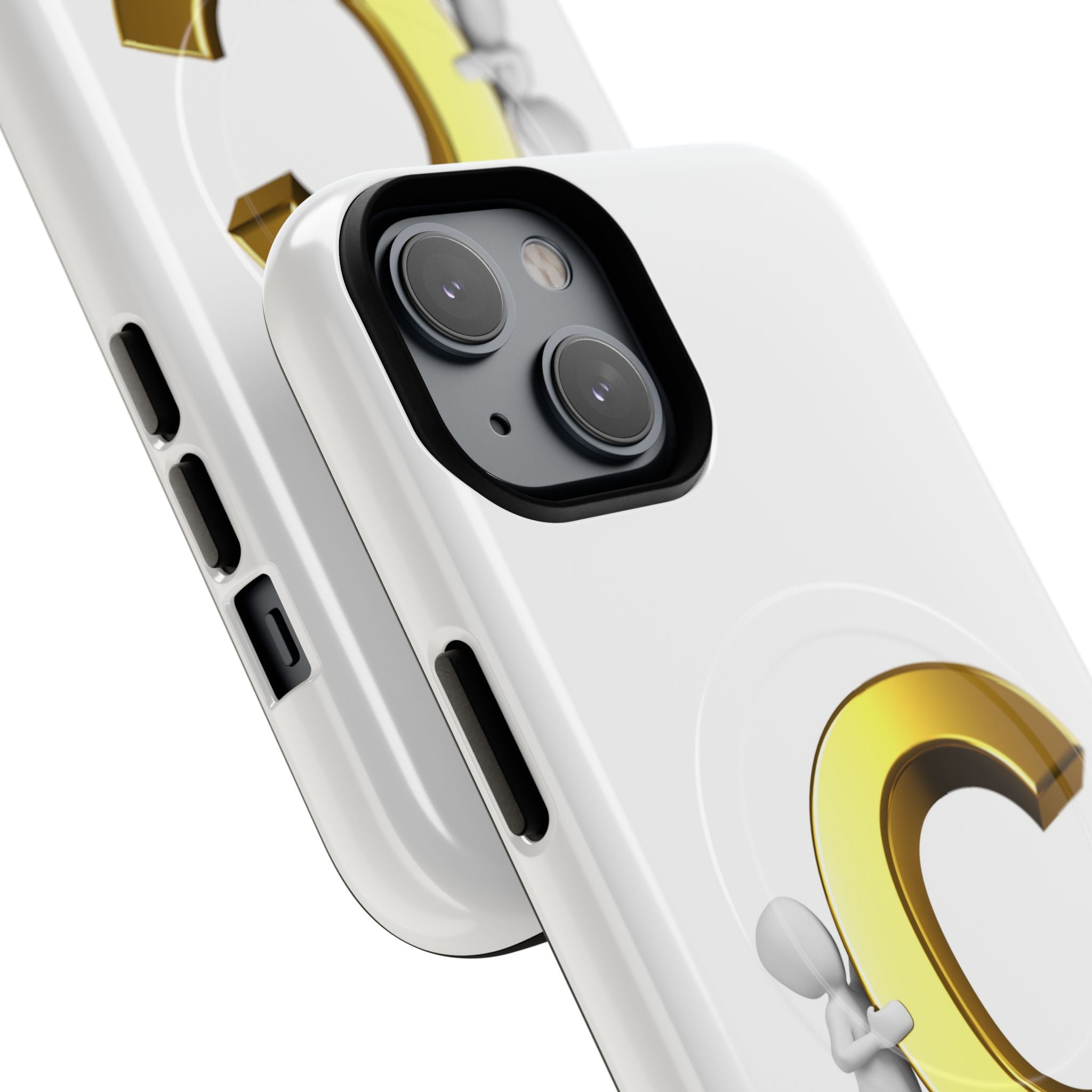 Gold Letter C Monogram Phone Case | Tough Magnetic Case