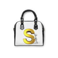 Gold Letter S Monogram Shoulder Handbag | Initial S Purse
