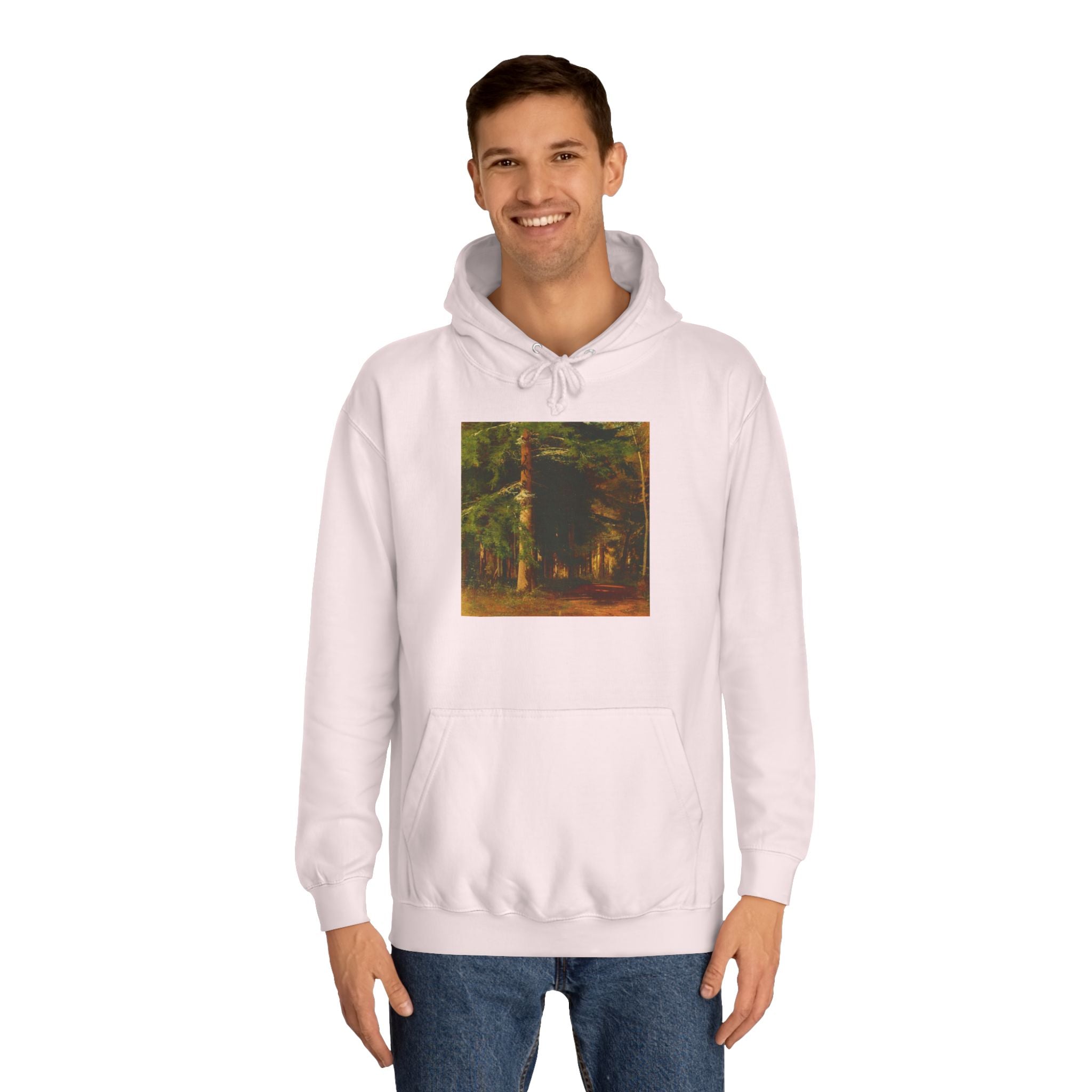 Forest Painting Hoodie | Vintage Woodland Trees Sweatshirt