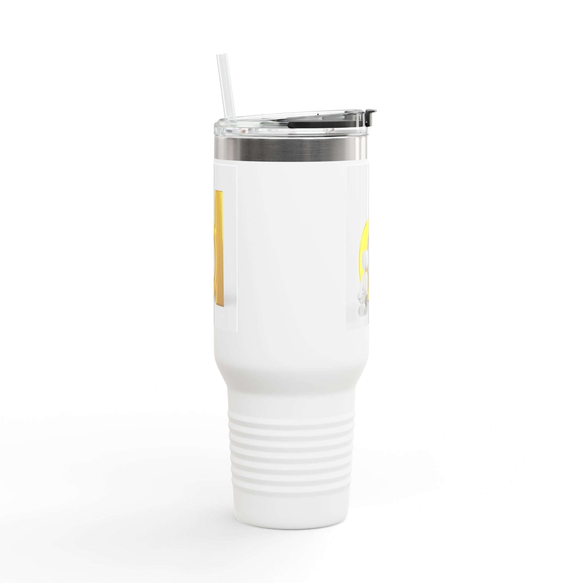 Gobelet isotherme de voyage lettre D dorée | Tumbler isotherme 40oz