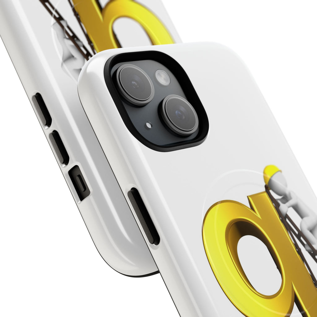 Golden Letter G Construction phone case | Magnetic Tough Case