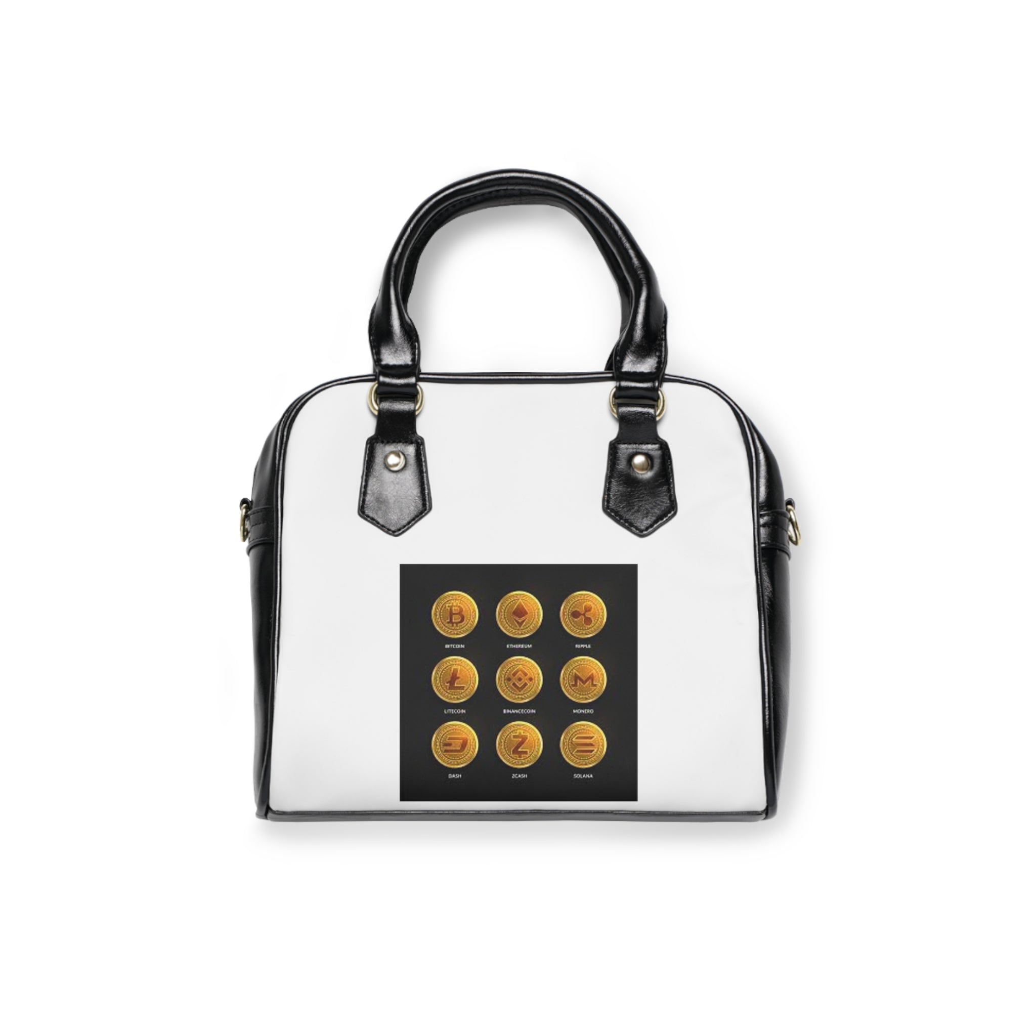Cryptocoins Shoulder Handbag | Cute Emoji Snack Pattern