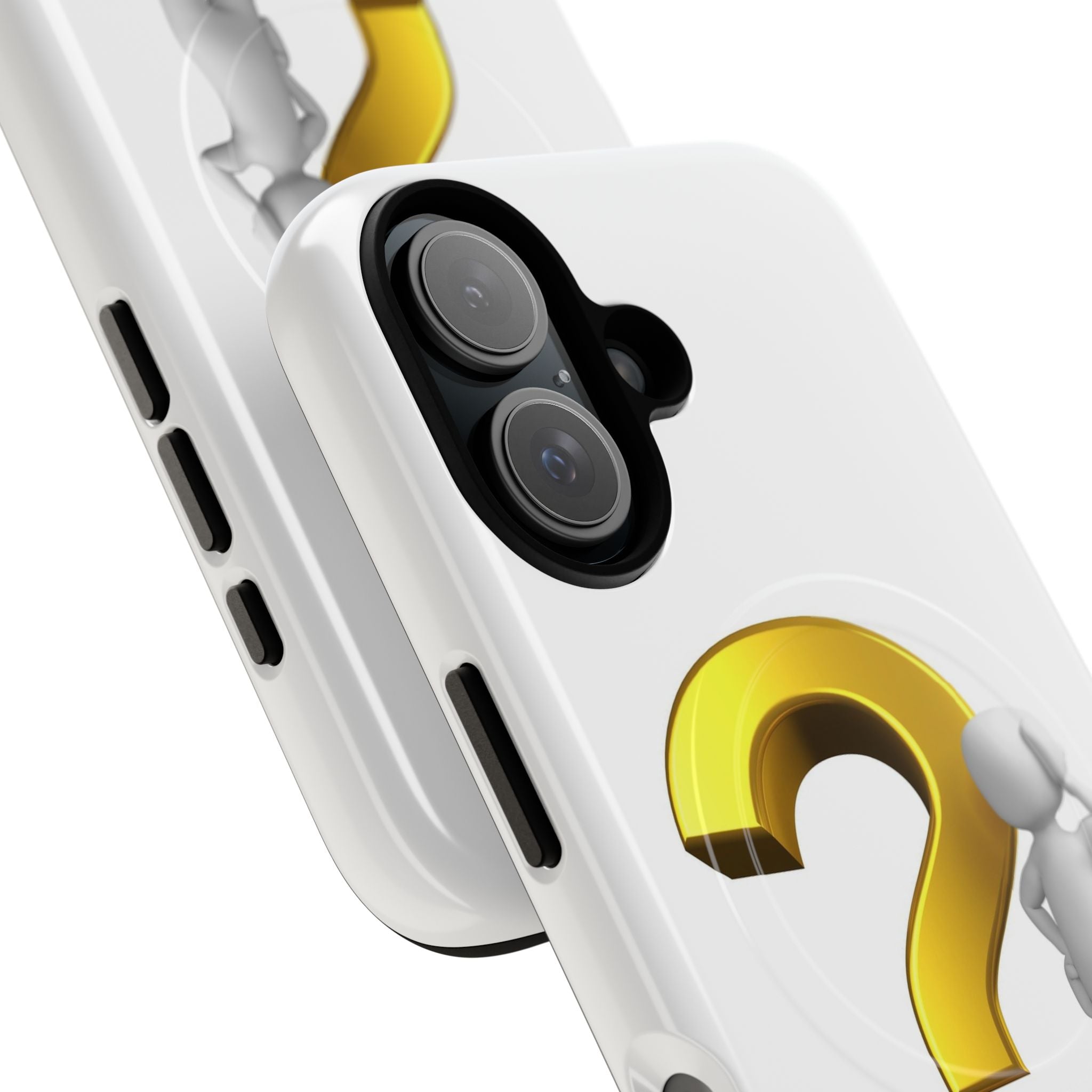 3D Question Mark Figure phone case | Tough Magnetic Case