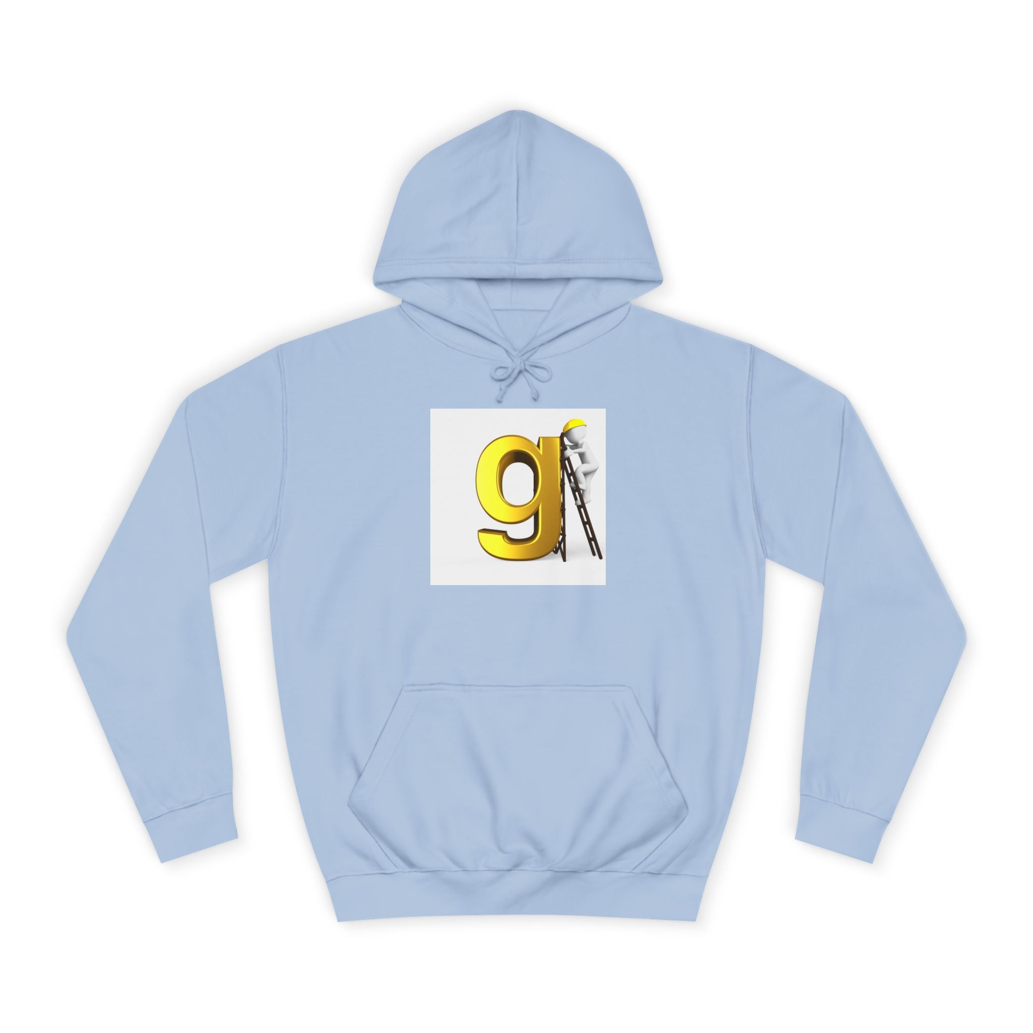 Gold Letter G with Painter Character Hoodie | Initial Monogram