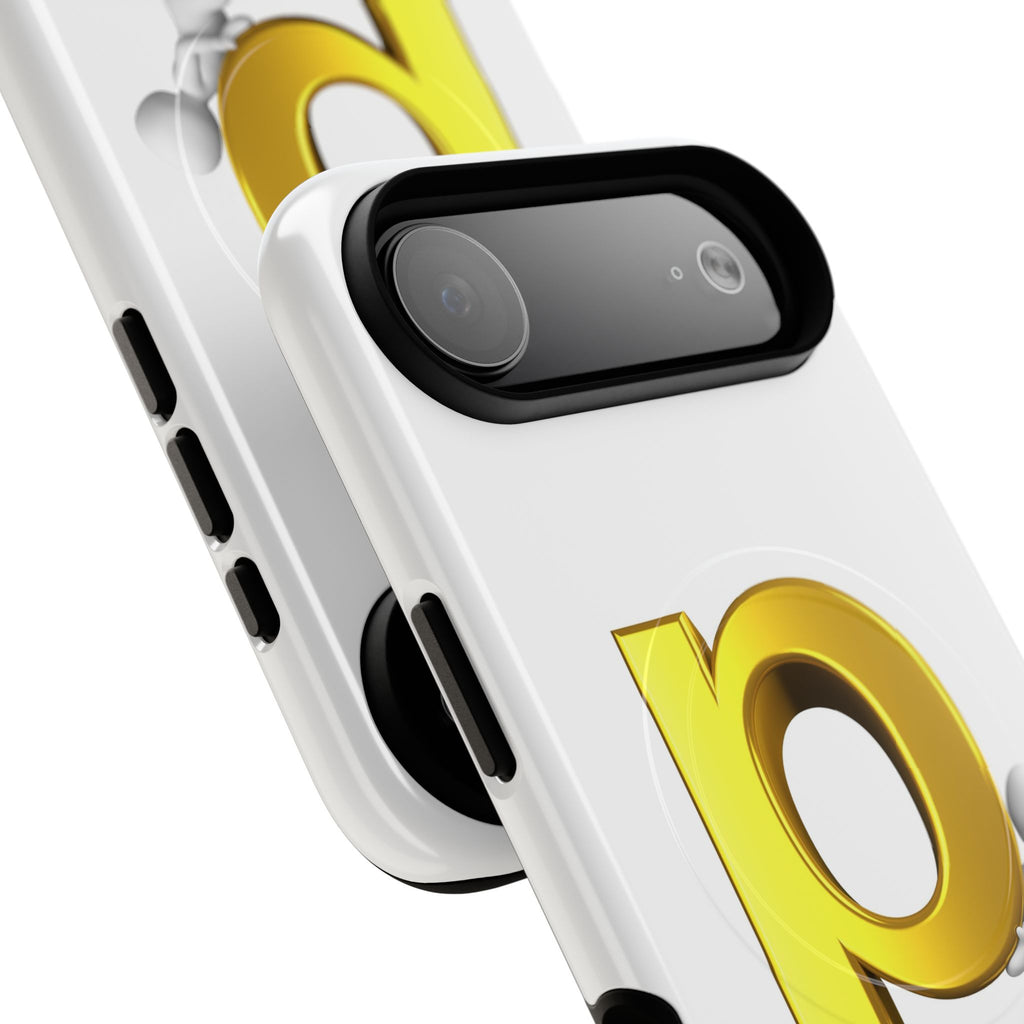 3D Gold Letter P Phone Case | Tough Magnetic Phone Case