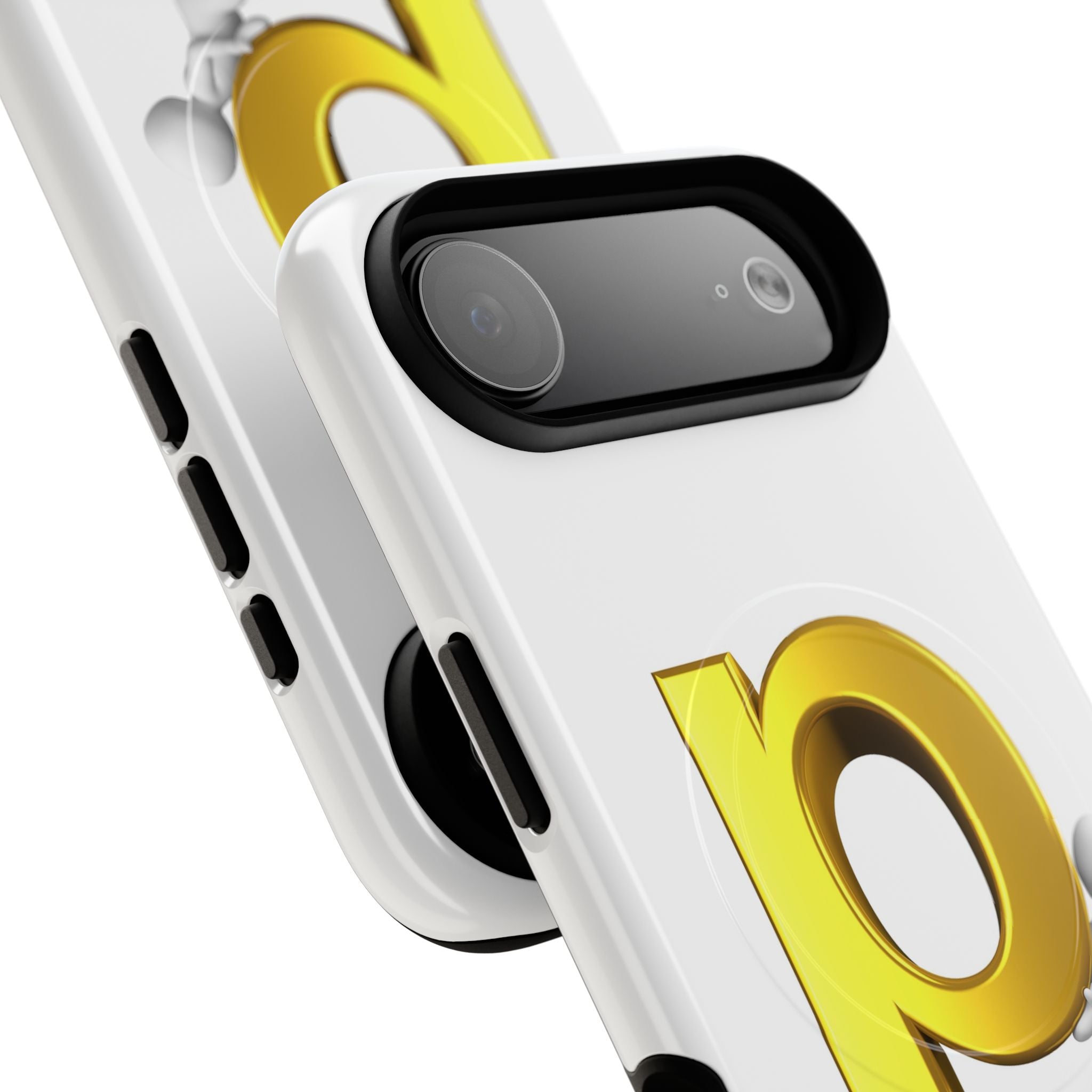 3D Gold Letter P Phone Case | Tough Magnetic Phone Case