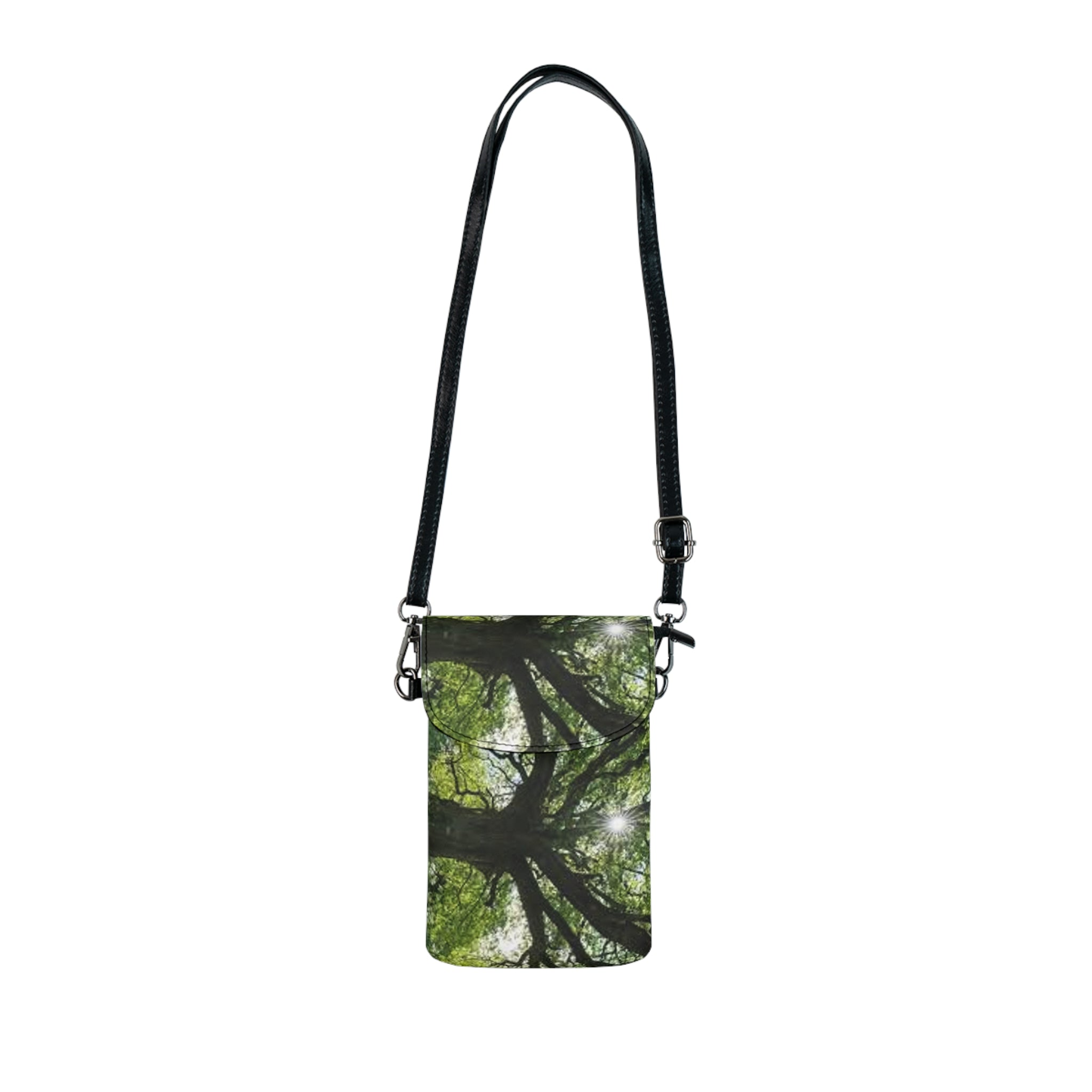 Canopy Tree Photo Small Cell Phone Wallet | Forest Leaves Nature Print
