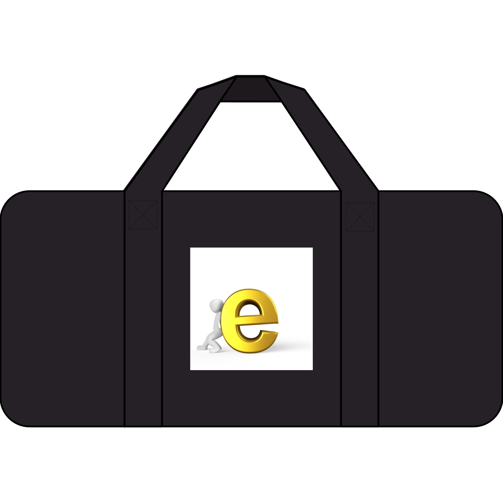 Yellow E Logo Duffel Bag | Checker Strap or Camo Options