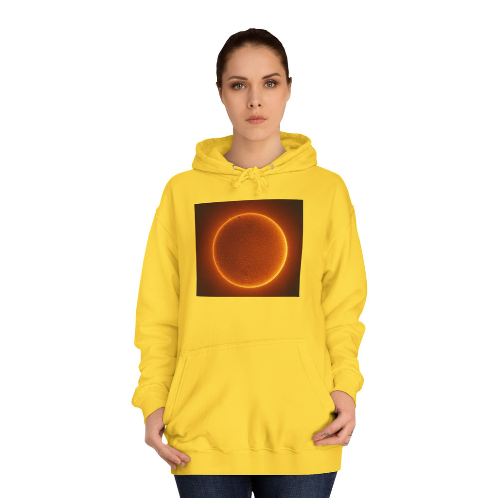Fiery Solar Ring Hoodie | Sun Eclipse Graphic, Space Astronomy Sweatshirt