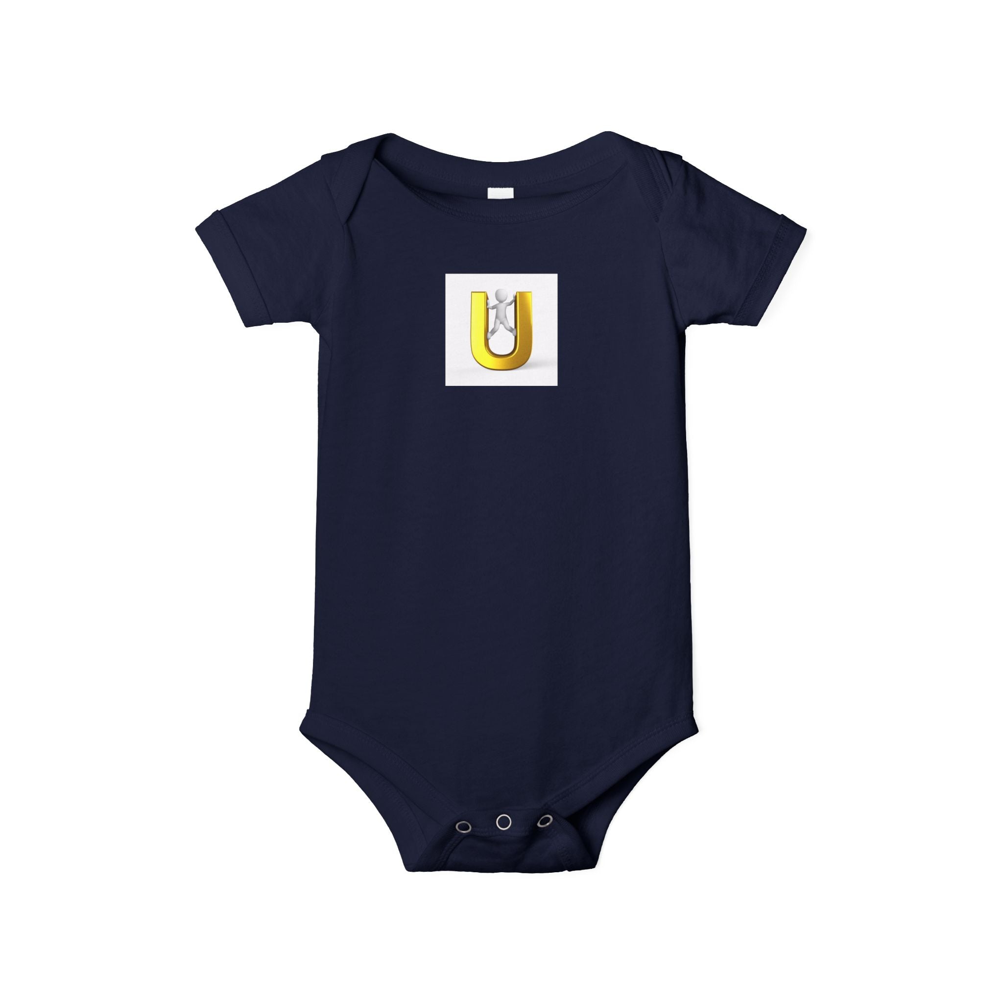 Grenouillère Lettre U Jaune | Body Bébé