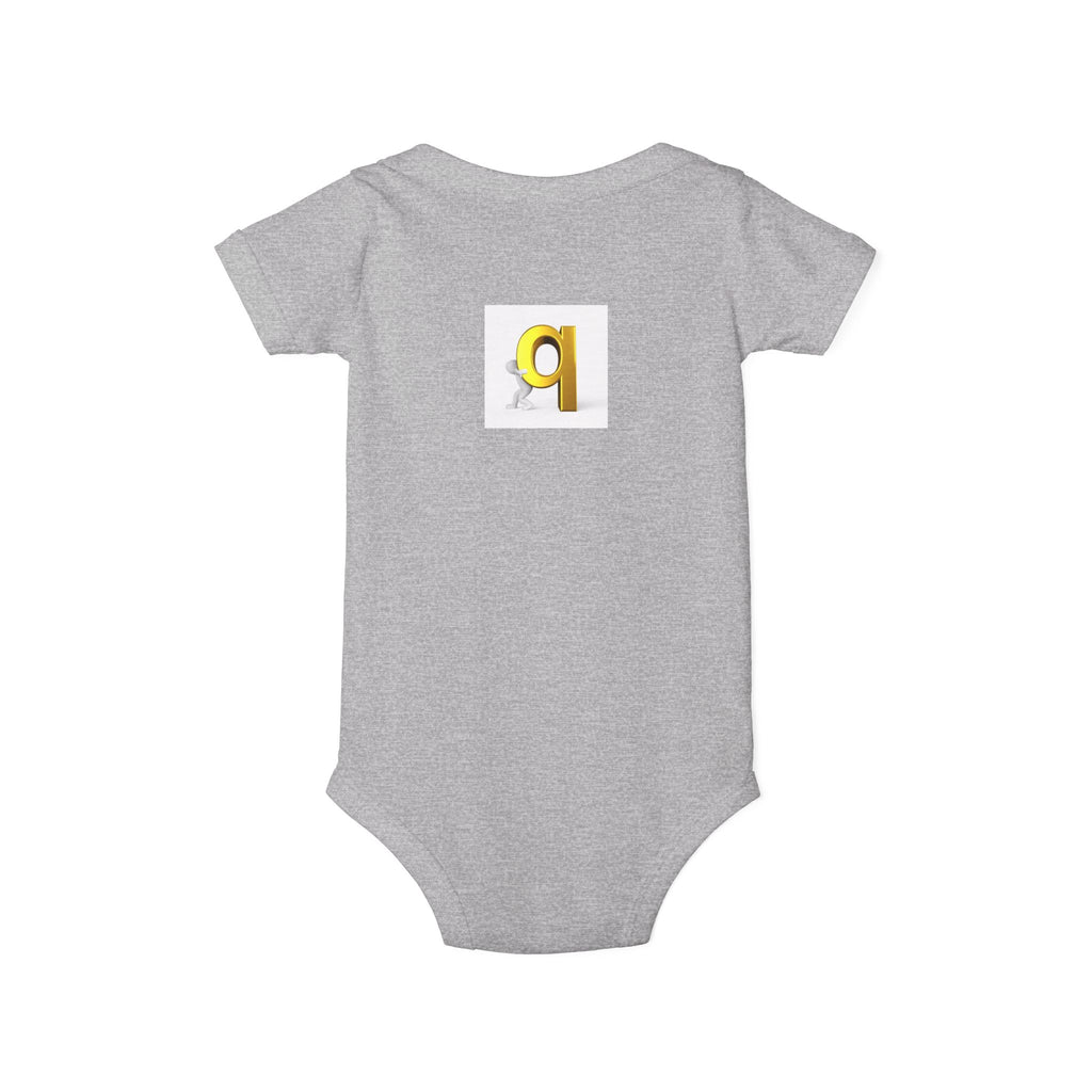 Letter q Illustration Onesie | Minimal Baby Bodysuit