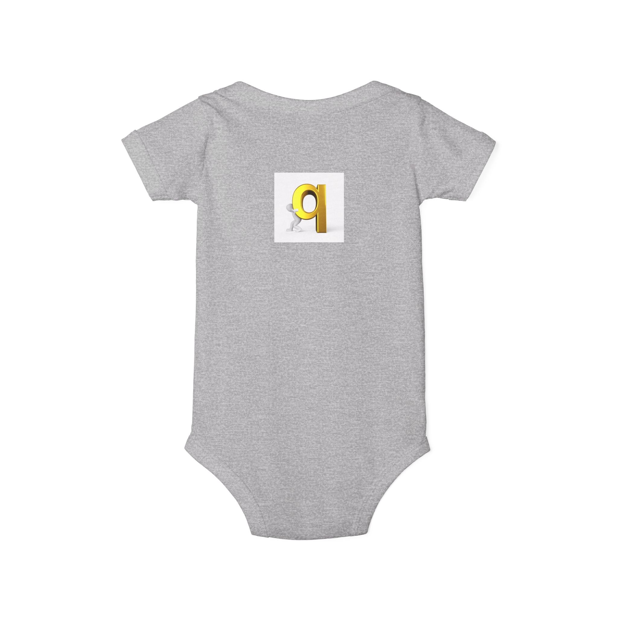 Letter q Illustration Onesie | Minimal Baby Bodysuit