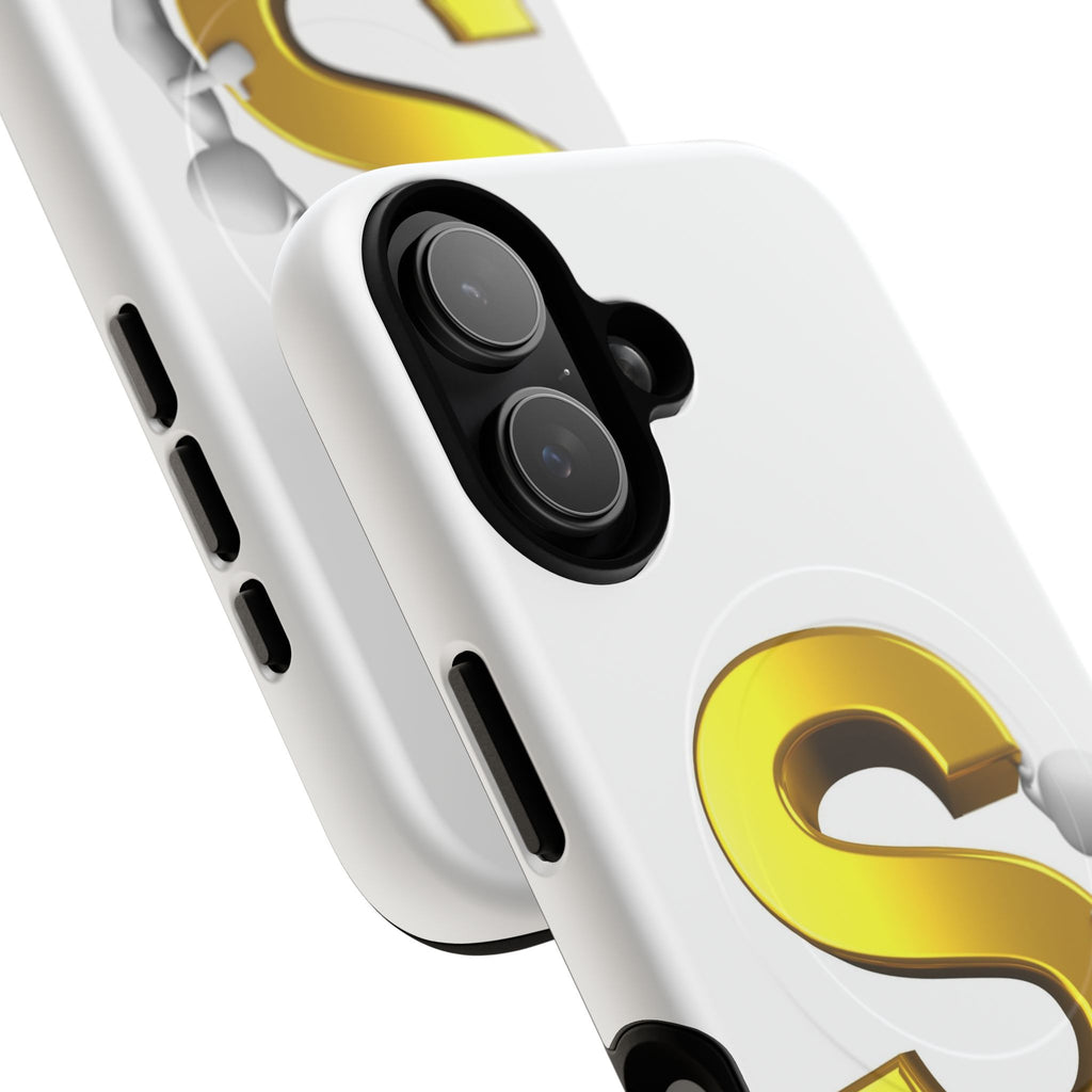 Gold Letter S Monogram Phone Case | Tough Magnetic Case
