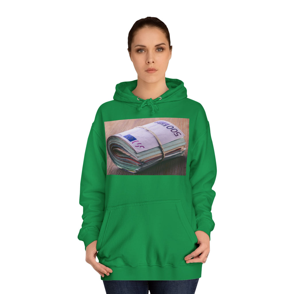 Rolled Currency Stack Hoodie | Money Print, Cash Bundle