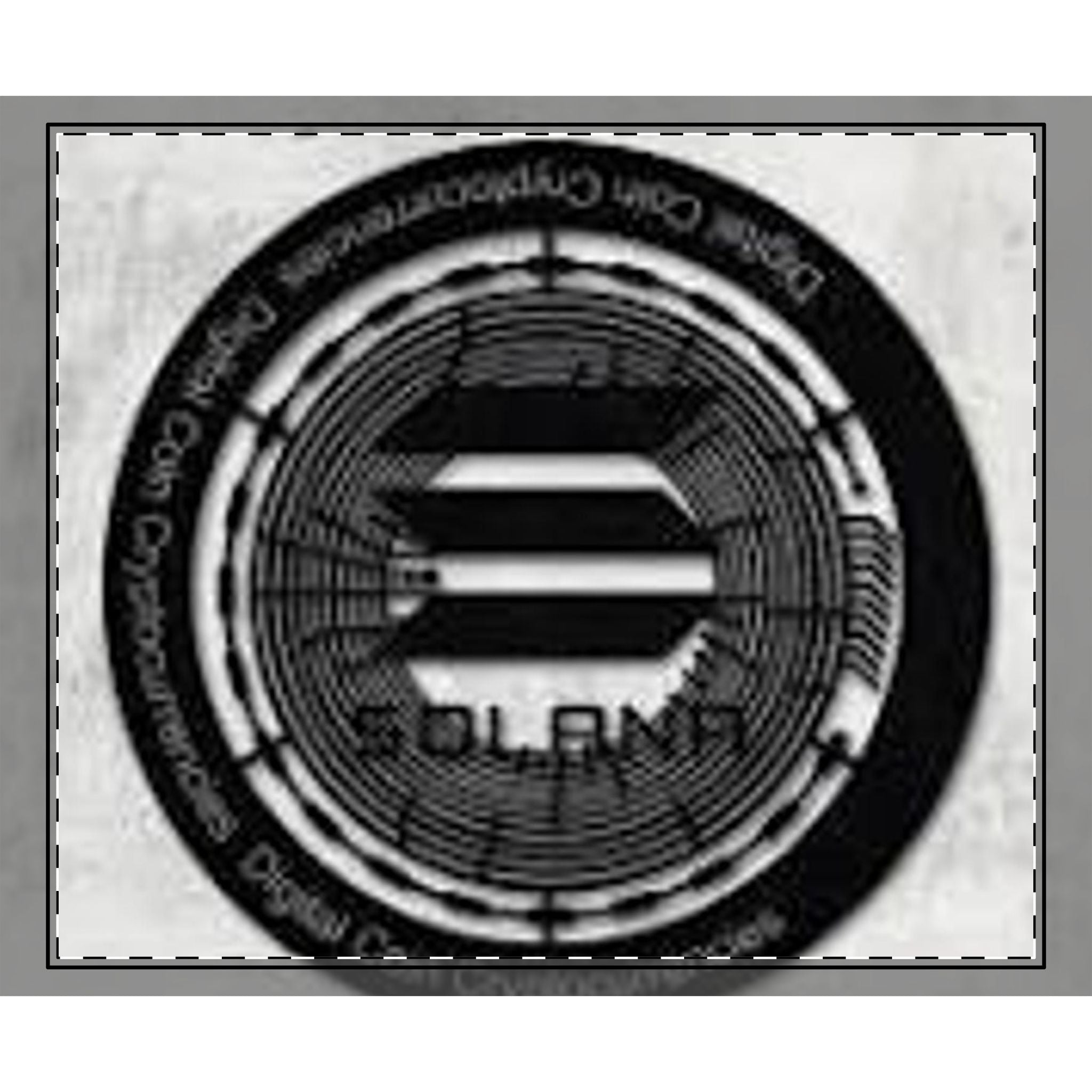Solana Coin Logo Woven-Style Coverlet
