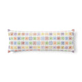 Alphabet Blocks Pattern Body Pillow | Nursery Alphabet Blocks.